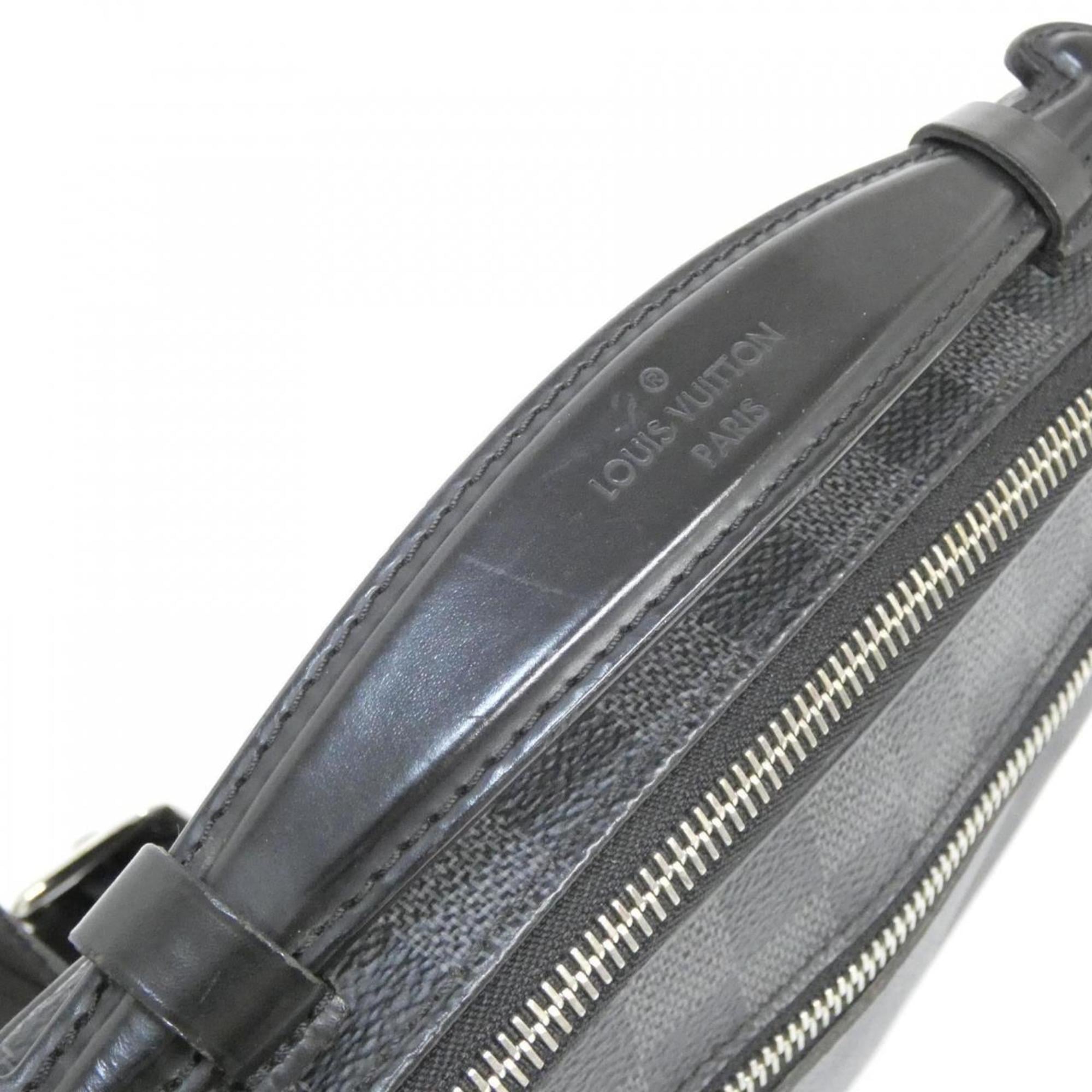 Louis Vuitton Black Graphite Coated Canvas Shoulder Bag (Pre-Owned)