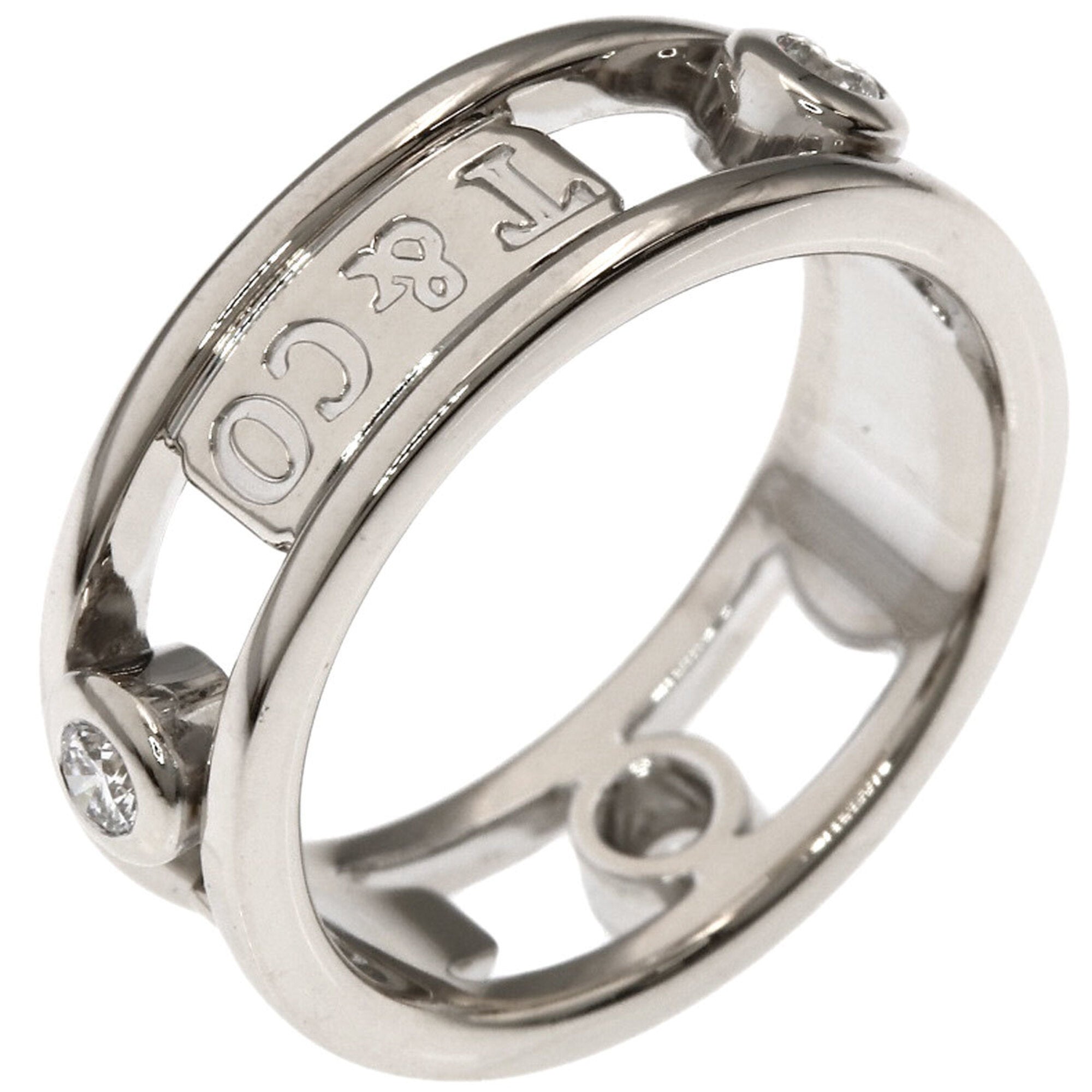 Tiffany White Gold (18K) Band Ring (Pre-Owned)
