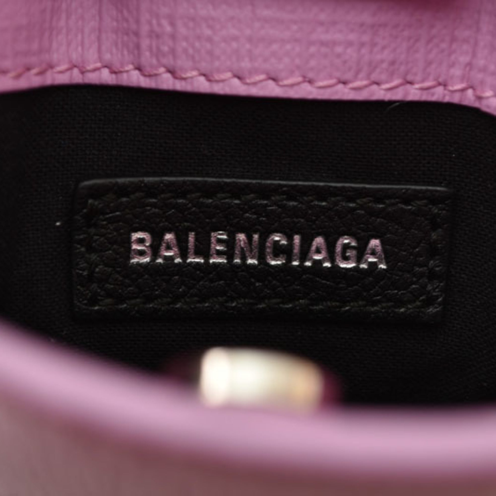 Balenciaga Purple Leather Shoulder Bag (Pre-Owned)