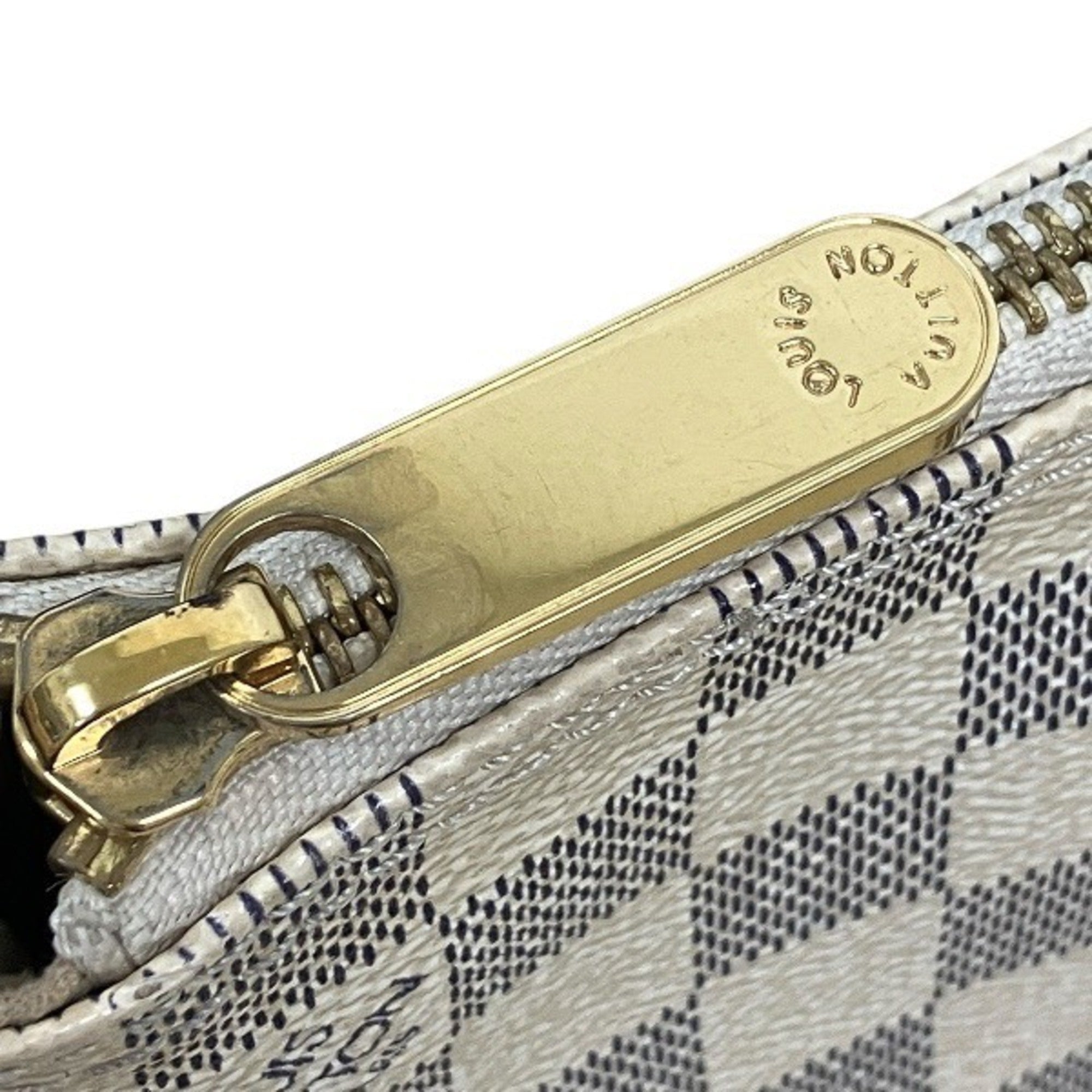 Louis Vuitton White Handbag Tote Bag (Pre-Owned)