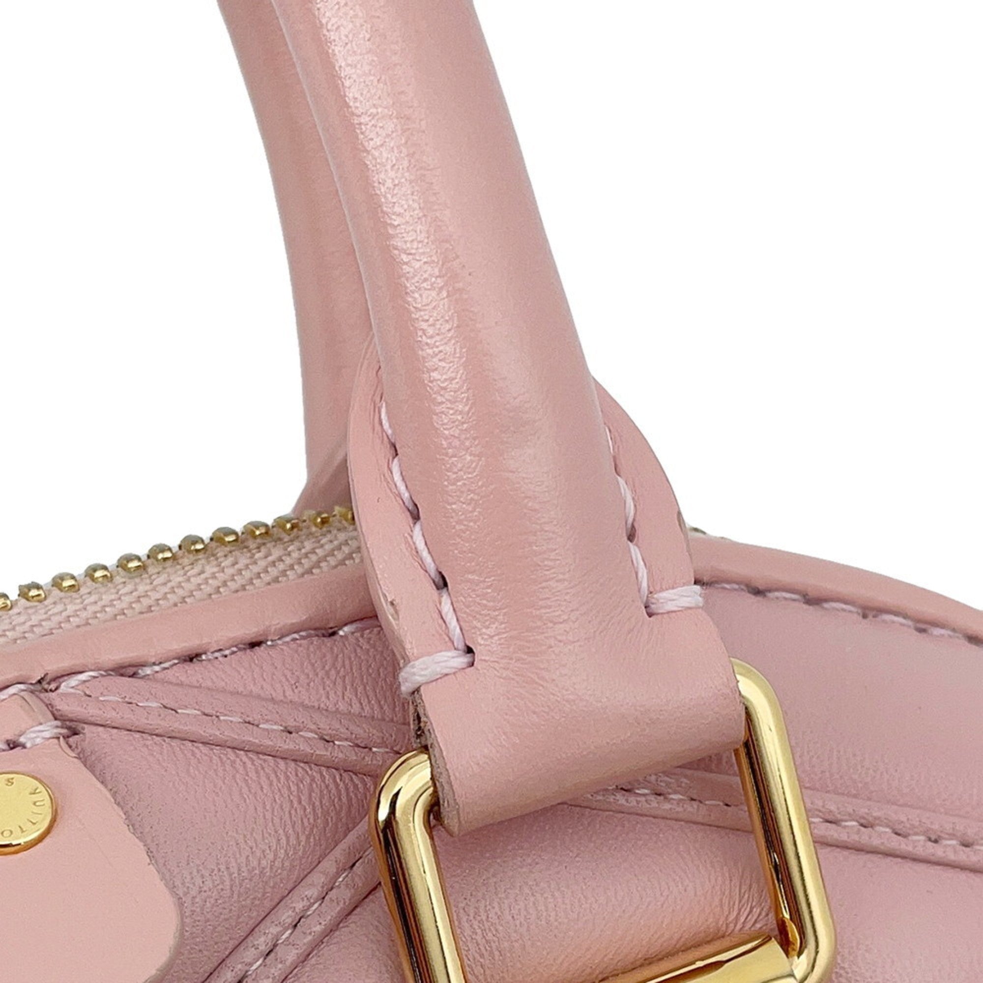Louis Vuitton Pink Leather Handbag Shoulder Bag (Pre-Owned)