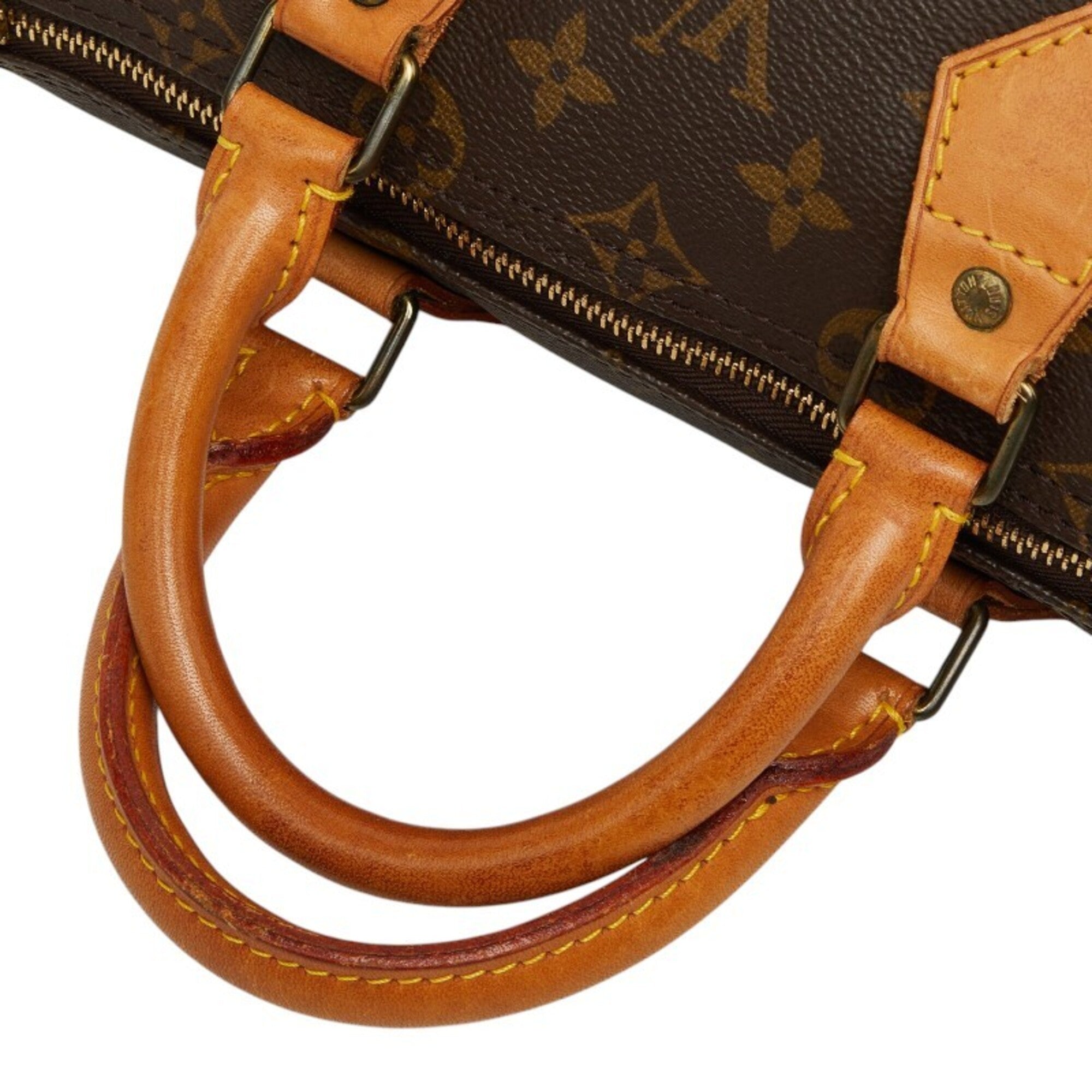 Louis Vuitton Brown Monogram Pvc Leather Boston Bag Handbag (Pre-Owned)