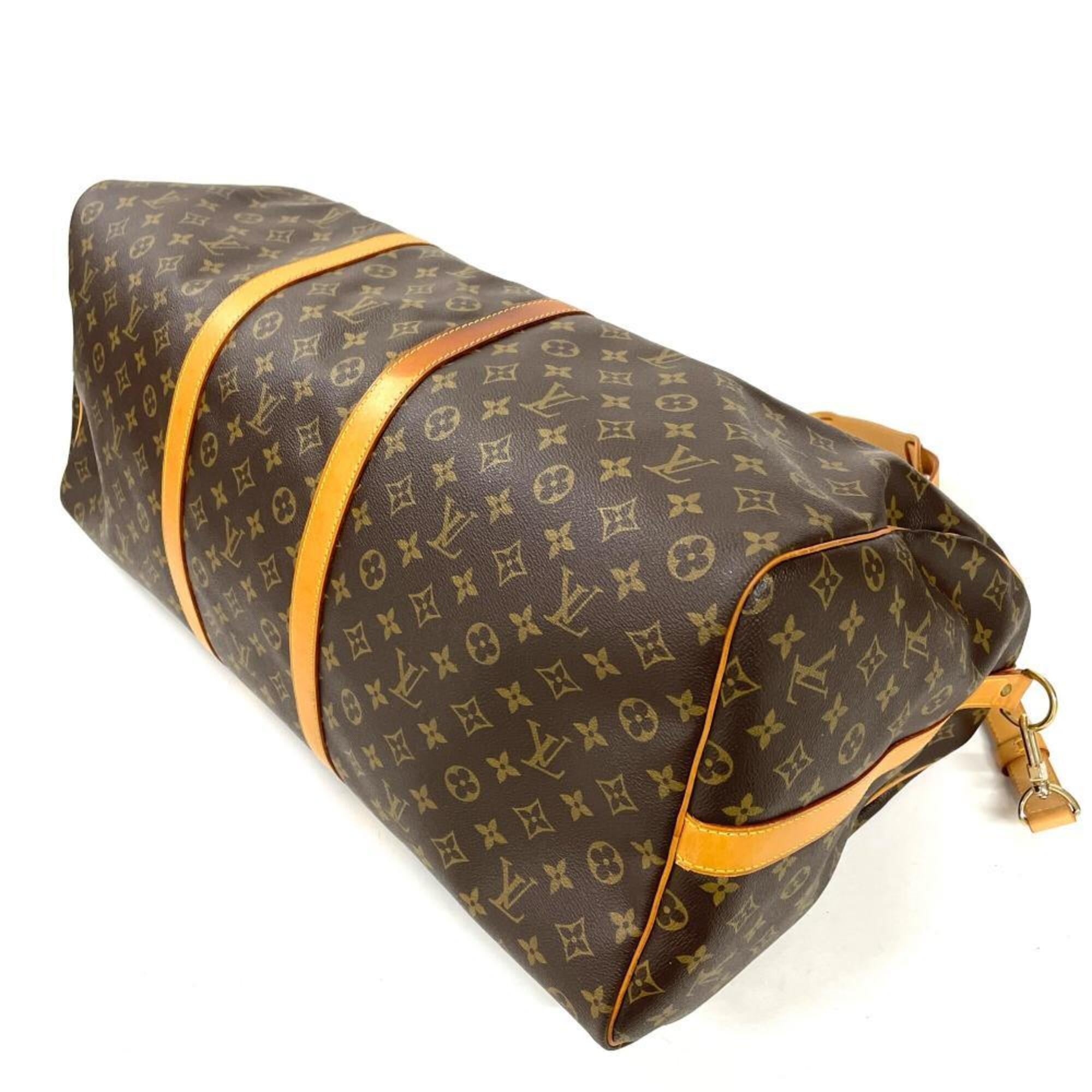 Louis Vuitton Brown Monogram Canvas Boston Bag (Pre-Owned)