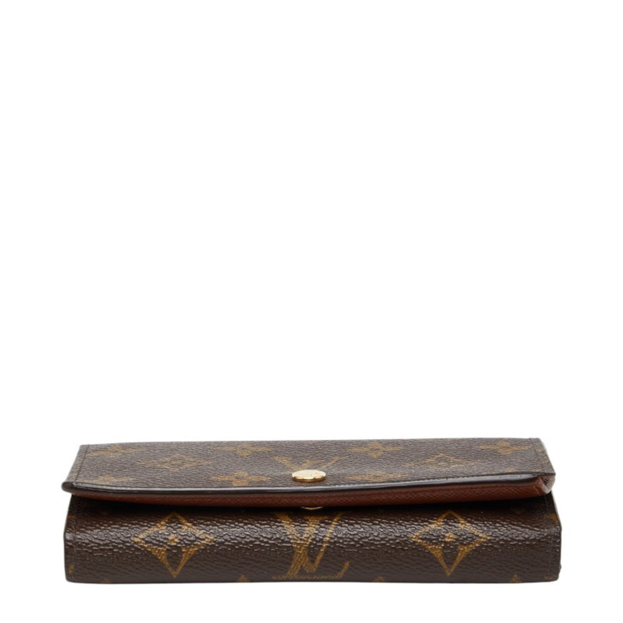 Louis Vuitton Monogram Brown Pvc Leather Wallet (Bi-Fold) (Pre-Owned)