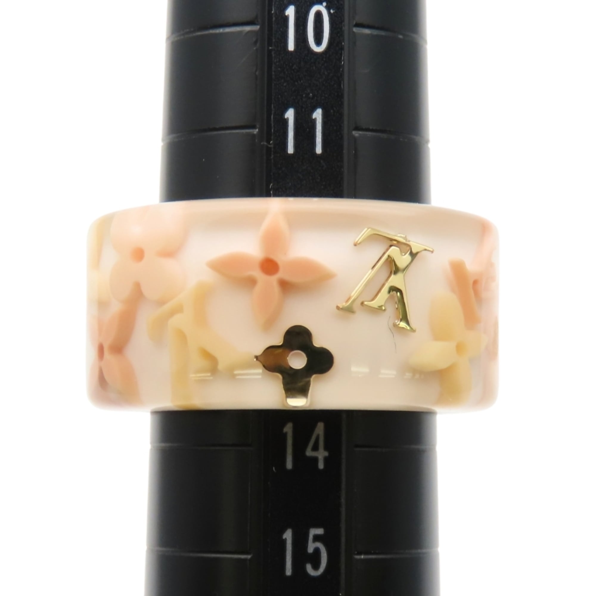 Louis Vuitton Monogram Pink Rose Monogram Resin Band Ring (Pre-Owned)
