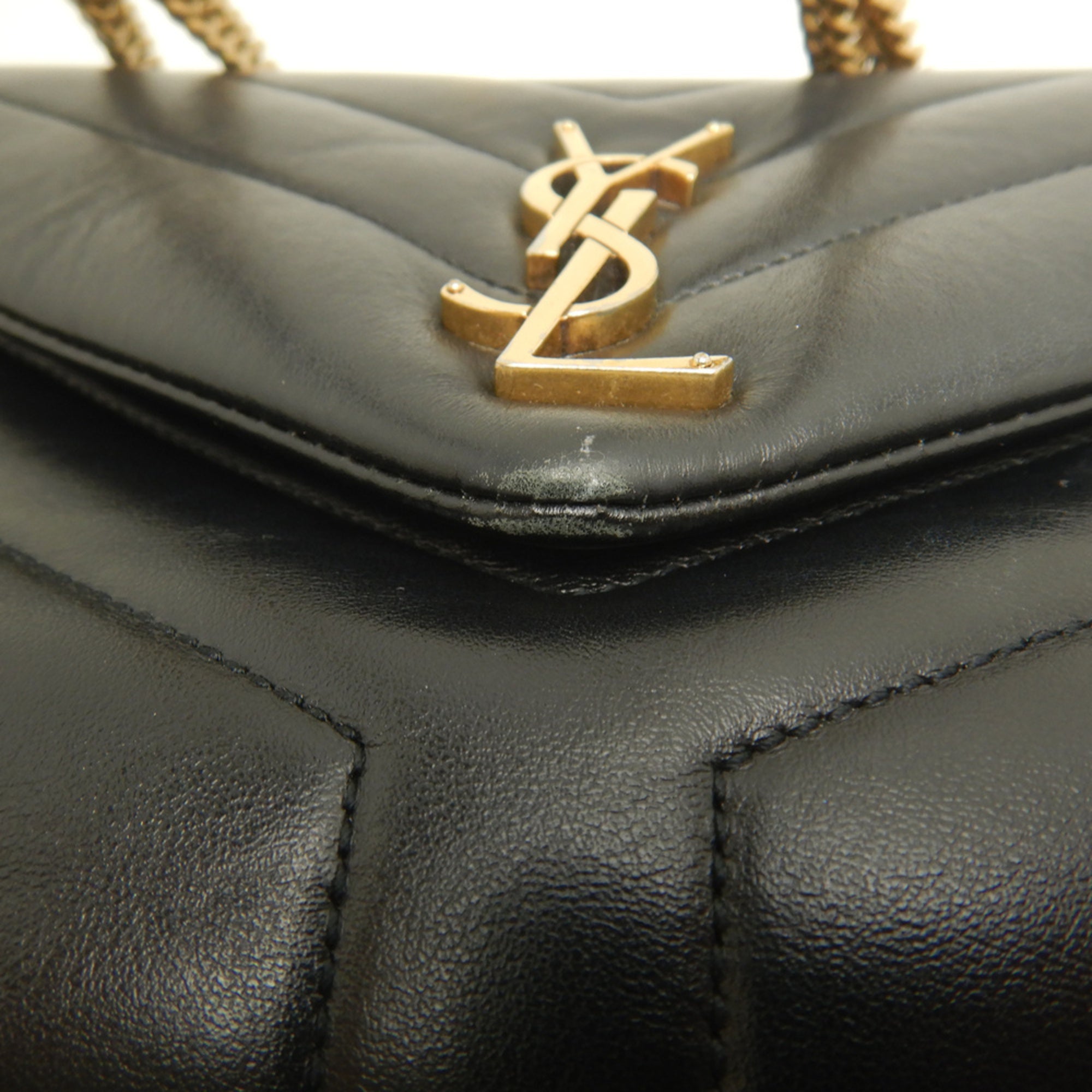 Yves Saint Laurent Black Leather Shoulder Bag (Pre-Owned)