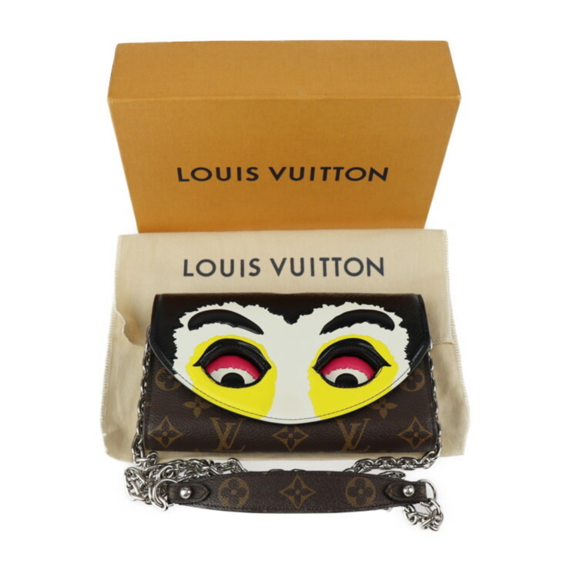Louis Vuitton Brown Monogram Multi-Color Monogram Leather Pochette Shoulder Bag (Pre-Owned)