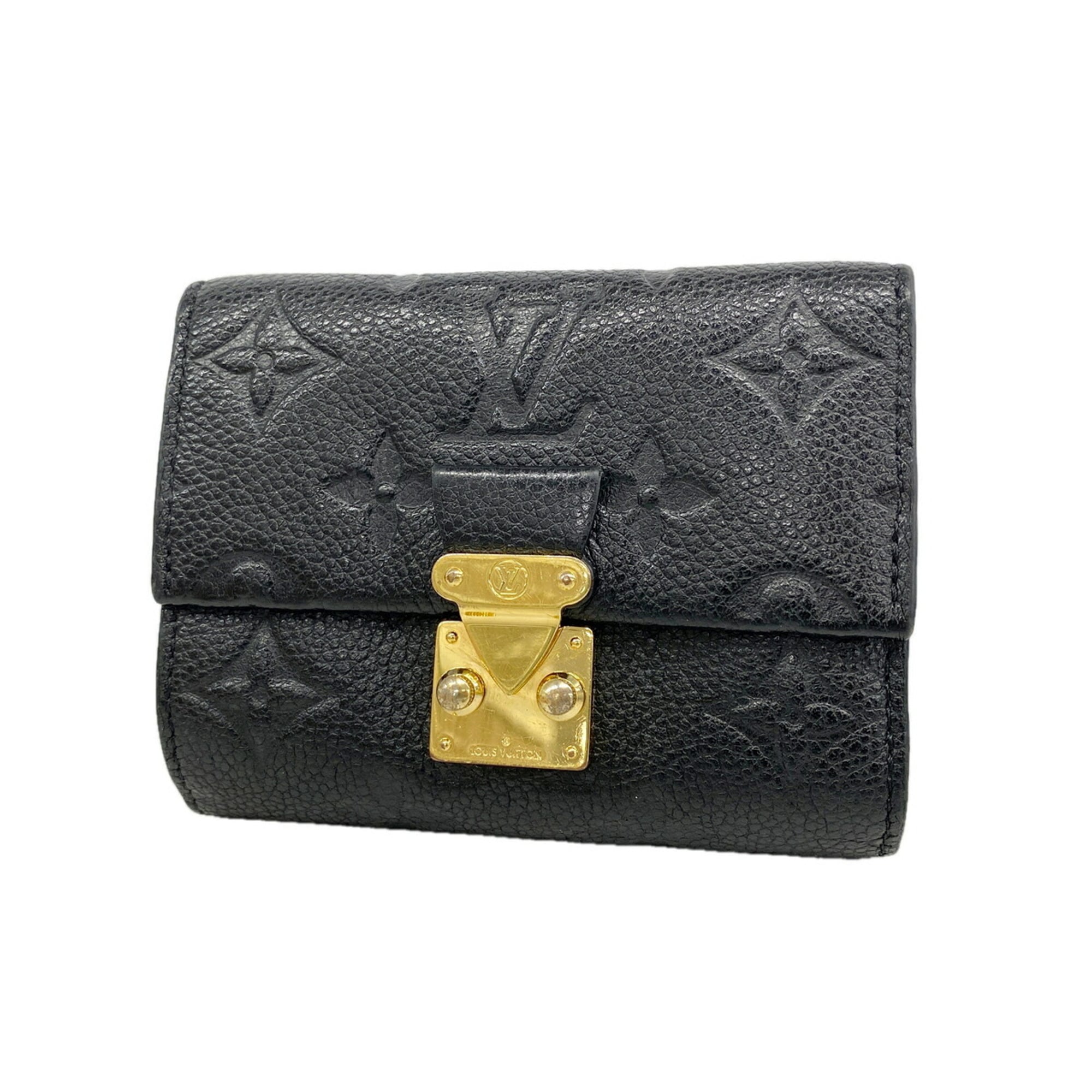 Louis Vuitton Noir Wallet (Tri-Fold) (Pre-Owned)