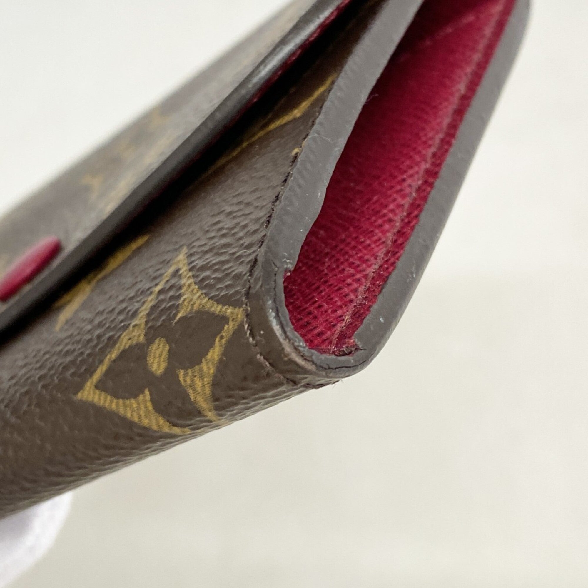 Louis Vuitton Brown Fuchsia Coin Purse/Coin Case (Pre-Owned)