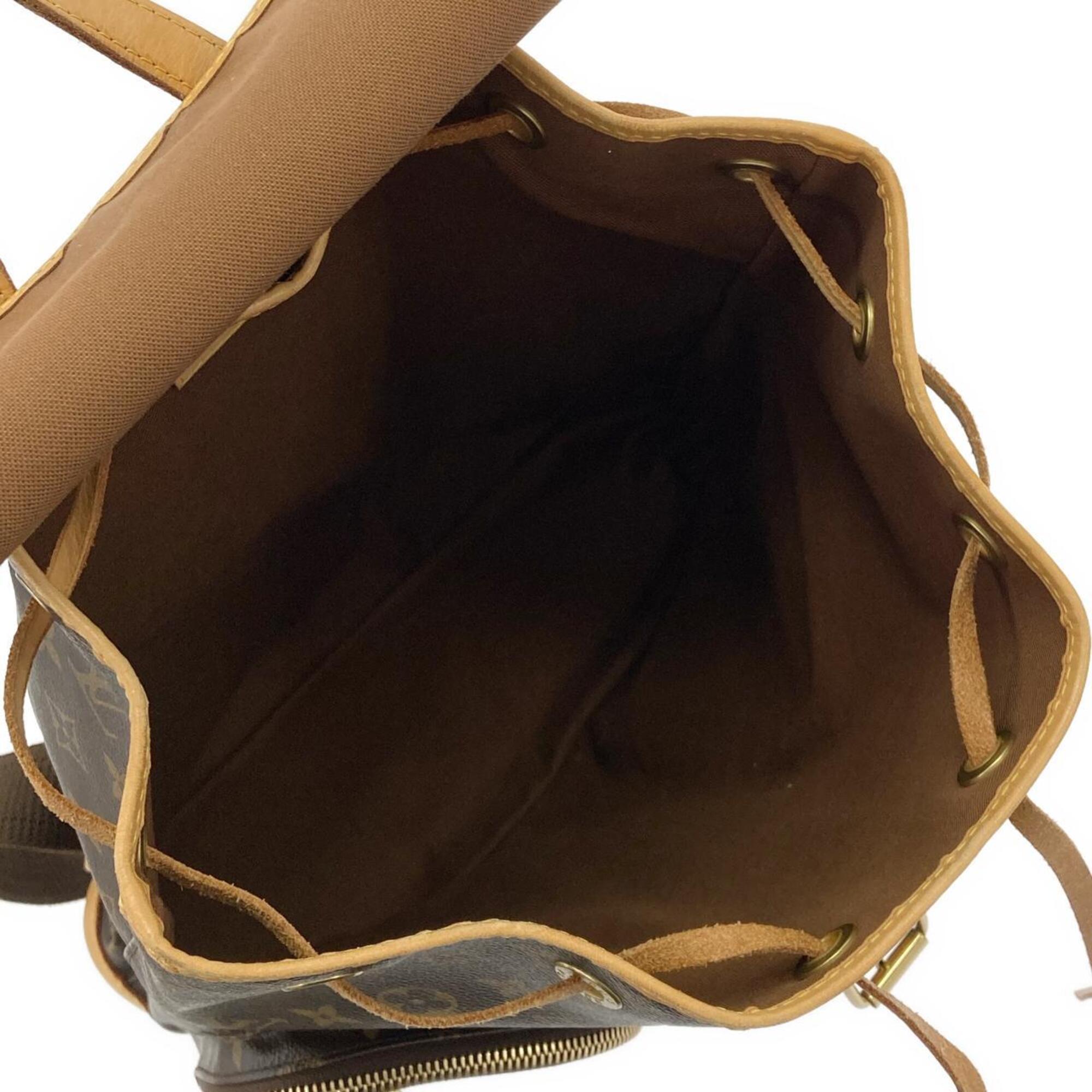 Louis Vuitton Marron Coated Canvas Backpack (Pre-Owned)
