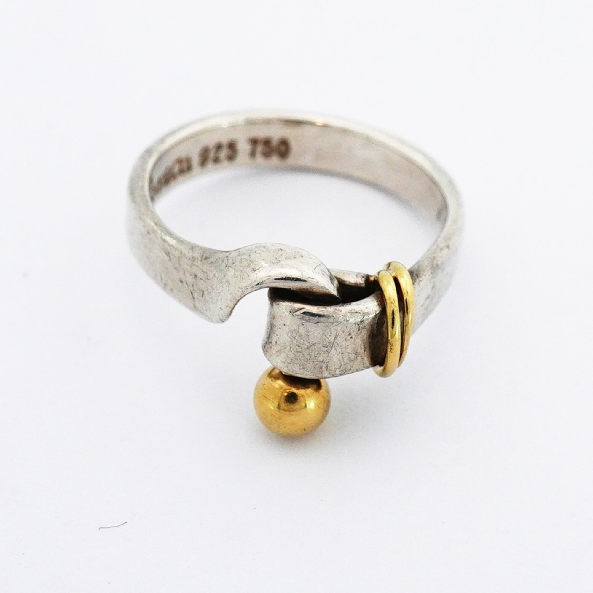 Tiffany Yellow Gold (18K) Silver 925 Band Ring (Pre-Owned)