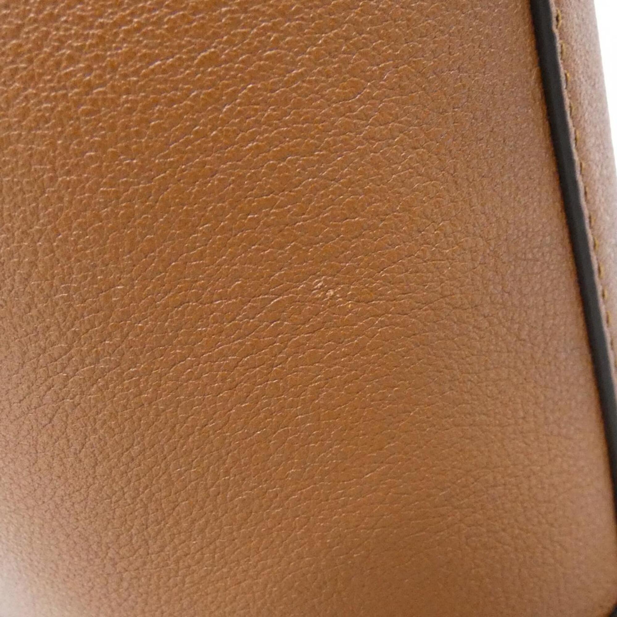 Gucci Brown Leather Handbag (Pre-Owned)