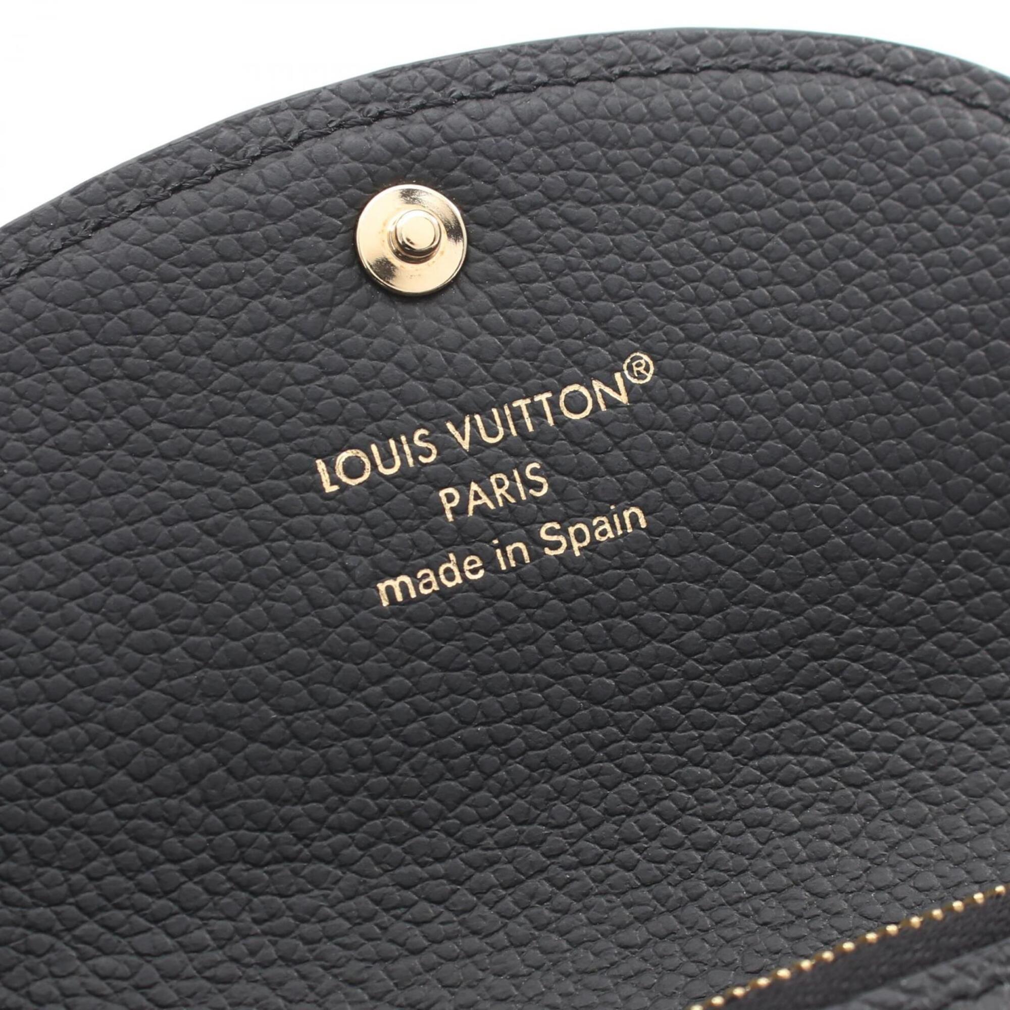 Louis Vuitton Black Leather Coin Purse/Coin Case (Pre-Owned)