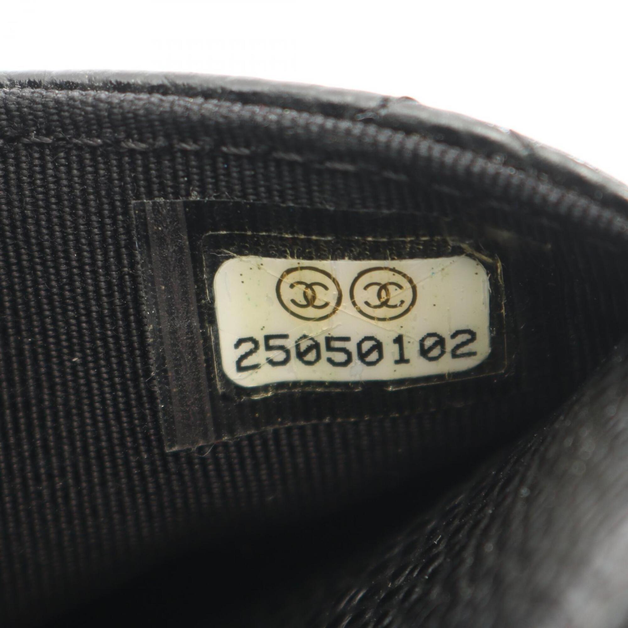Chanel Black Grained Calfskin Handbag Shoulder Bag (Pre-Owned)