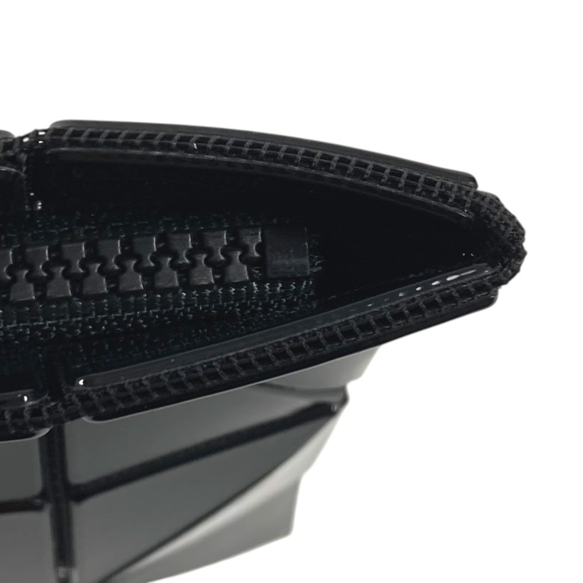 Issey Miyake Black Pvc Clutch Bag Handbag (Pre-Owned)