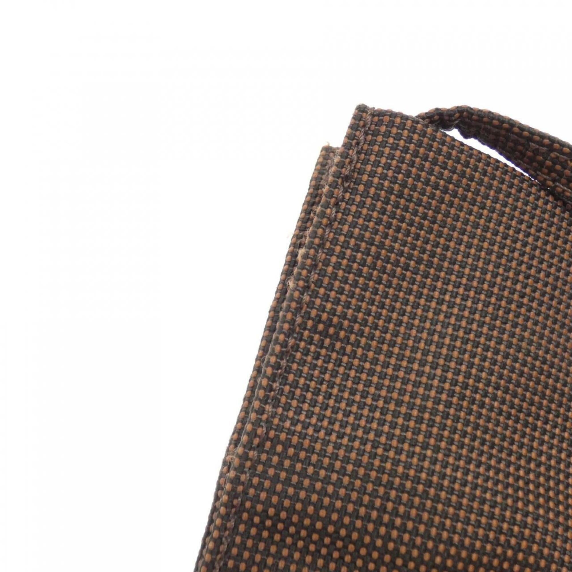 Hermes Brown Canvas Pochette Shoulder Bag (Pre-Owned)