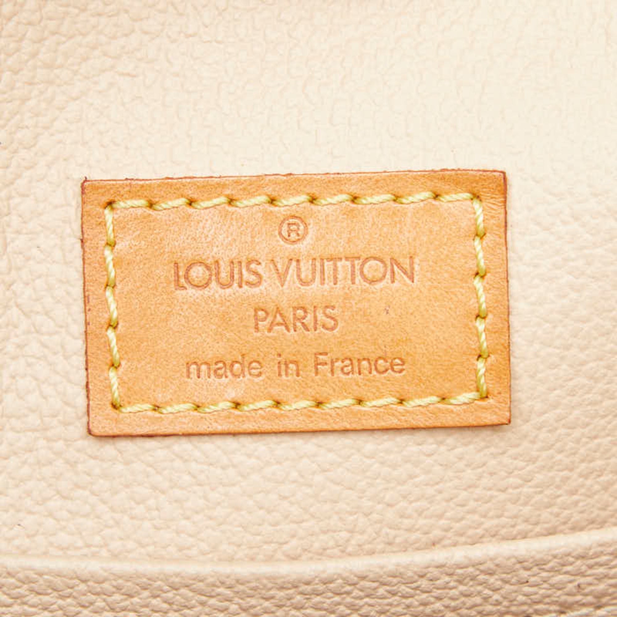 Louis Vuitton Brown Pvc Leather Handbag Tote Bag (Pre-Owned)