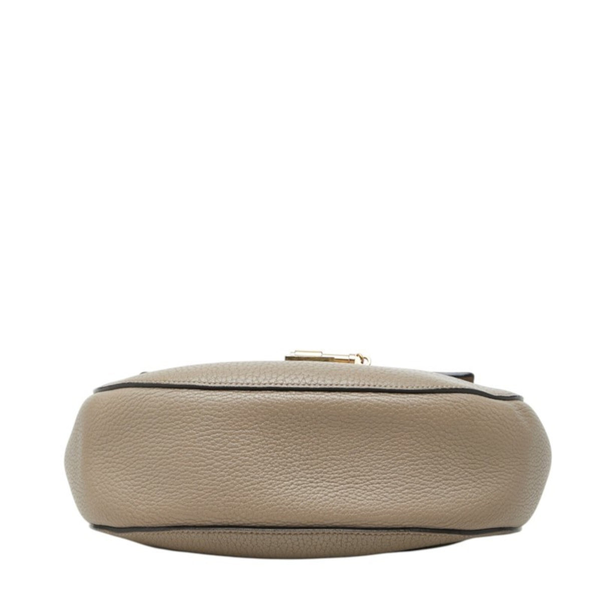 Chloé Drew Gray Leather Shoulder Bag (Pre-Owned)