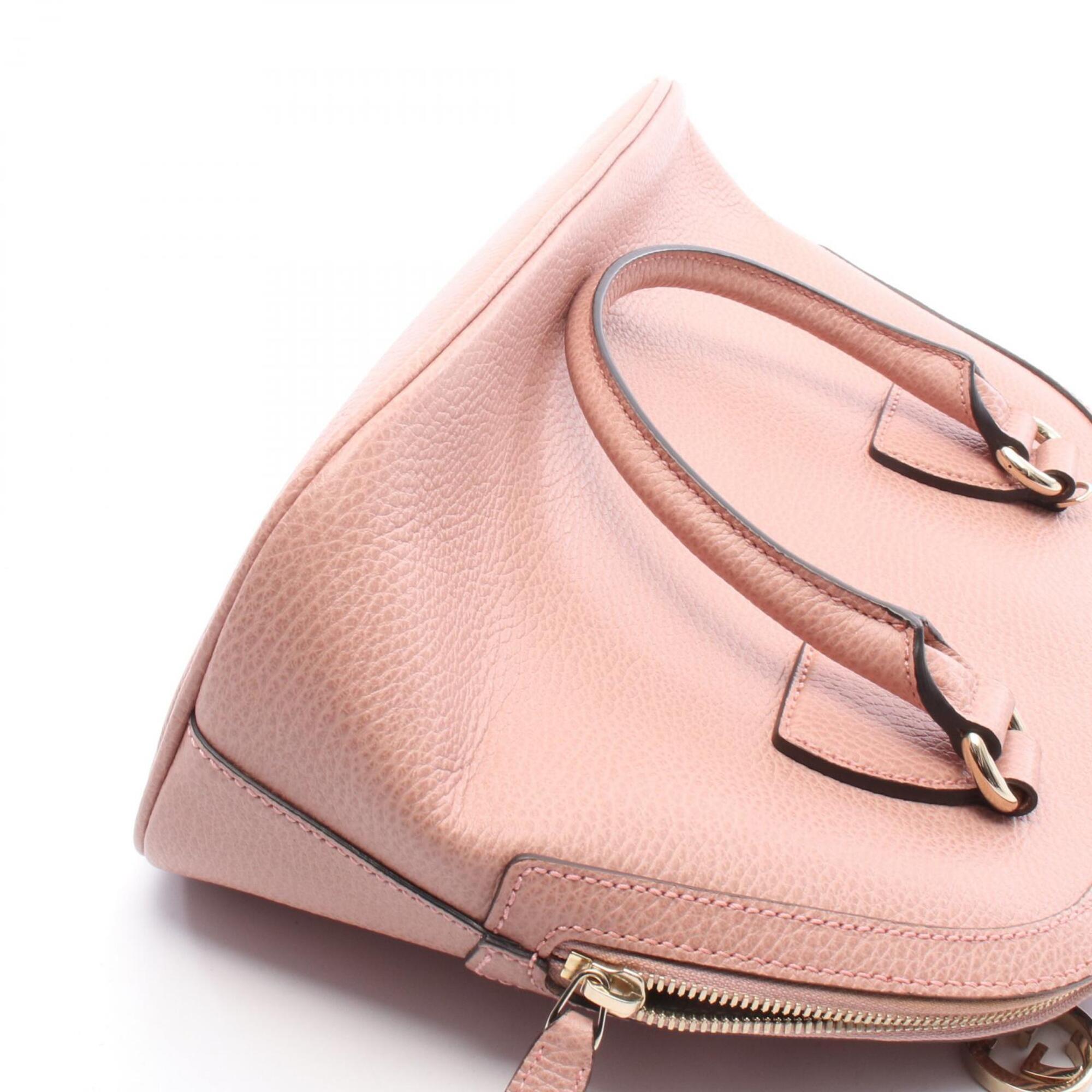 Gucci Pink Leather Handbag (Pre-Owned)