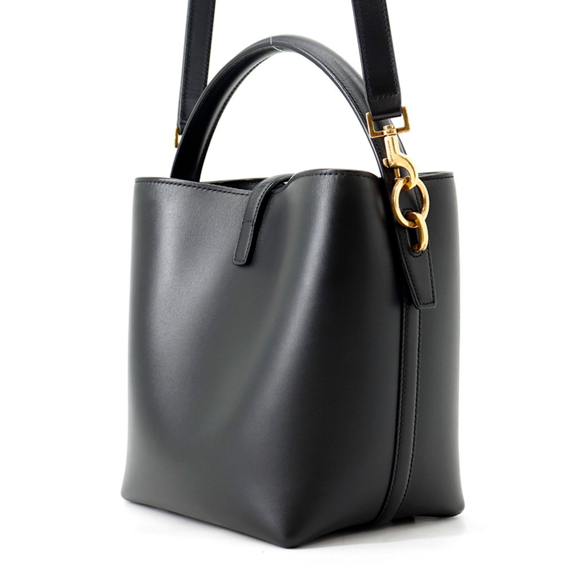 Yves Saint Laurent Black Leather Handbag (Pre-Owned)