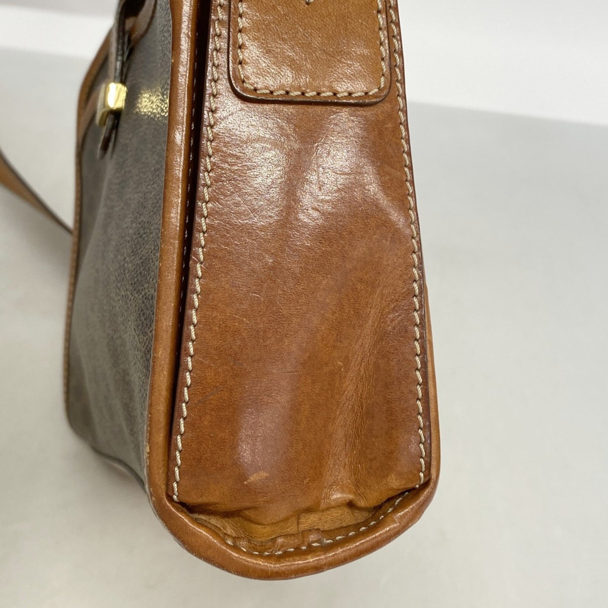 Celine Brown Pvc Shoulder Bag (Pre-Owned)