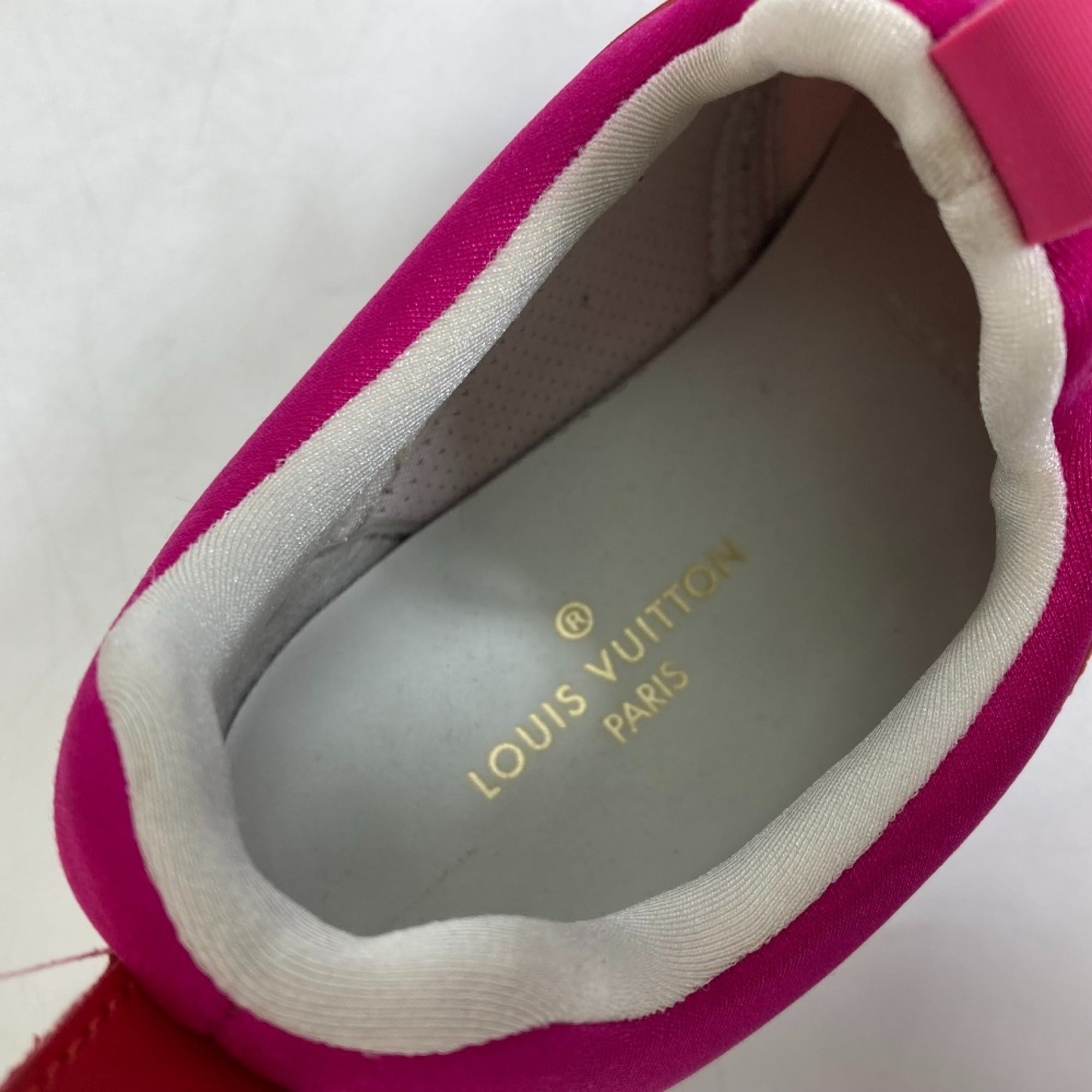 Louis Vuitton Pink Red Color Sneakers (Pre-Owned)