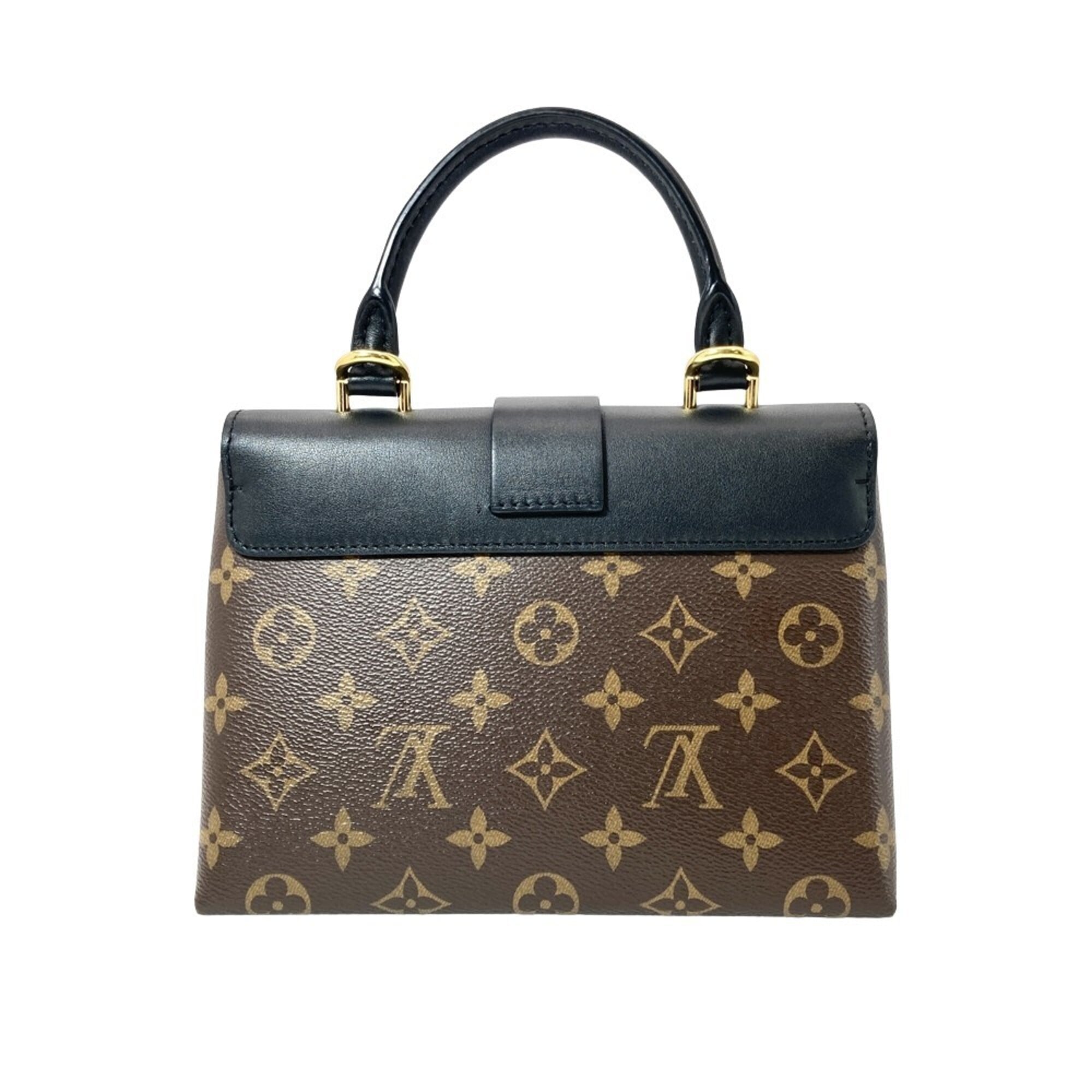 Louis Vuitton Black Noir Monogram Canvas Handbag (Pre-Owned)