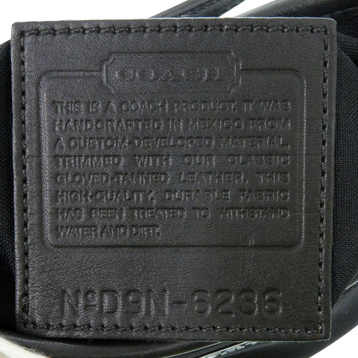 Coach Black Urethane Leather Handbag Pouch (Pre-Owned)