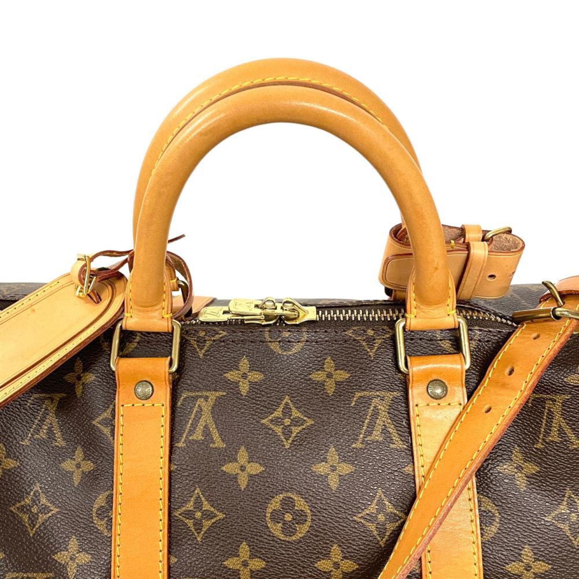 Louis Vuitton Brown Monogram Canvas Boston Bag (Pre-Owned)