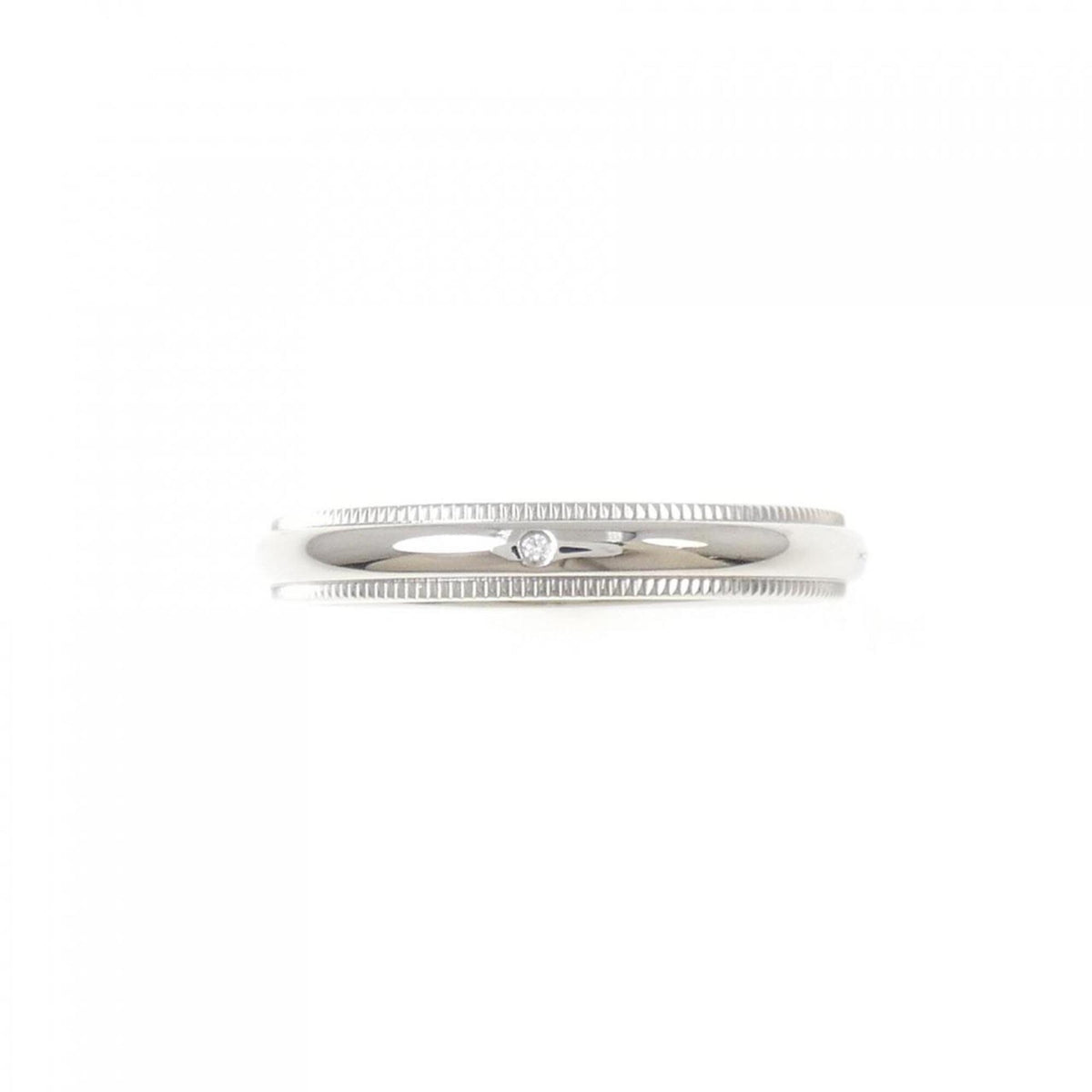 Tiffany Silver Platinum 950 Band Ring (Pre-Owned)