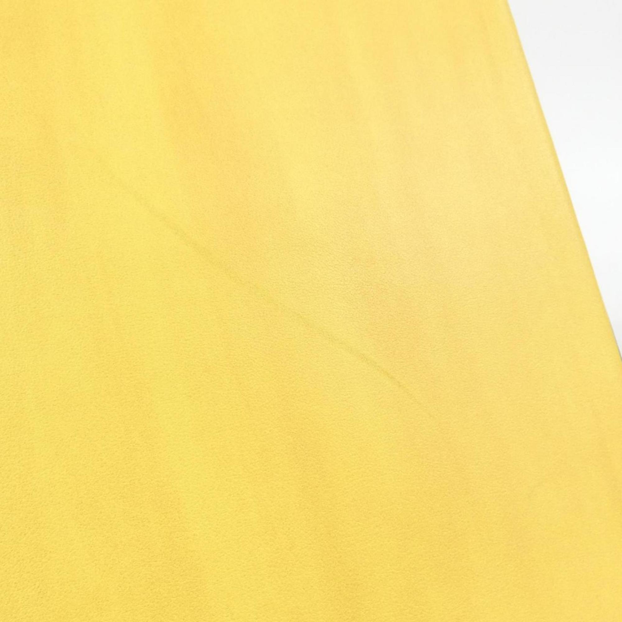 Fendi Yellow Leather Handbag Shopping Bag (Pre-Owned)