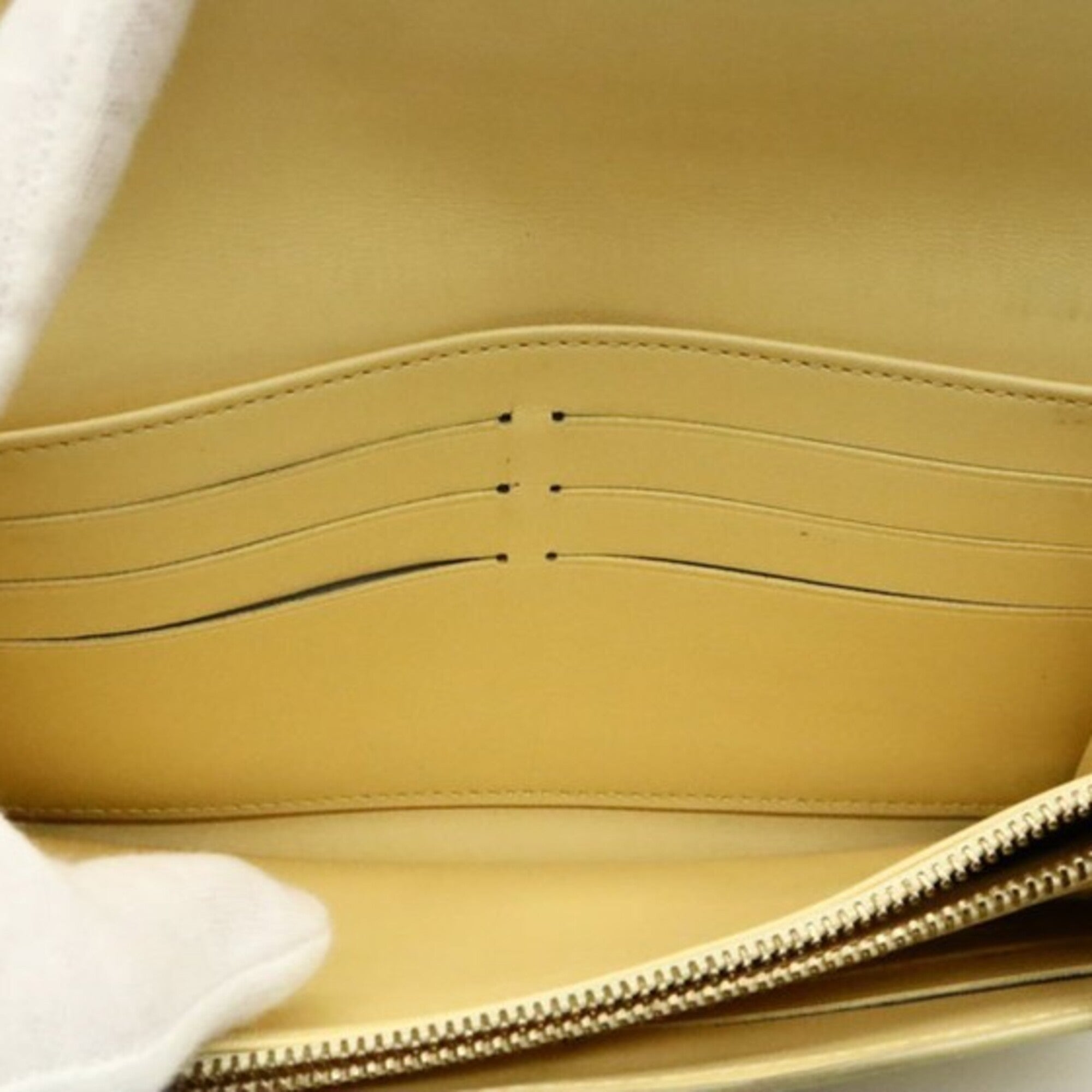 Louis Vuitton Jaune Yellow Monogram Long Wallet (Tri-Fold) (Pre-Owned)