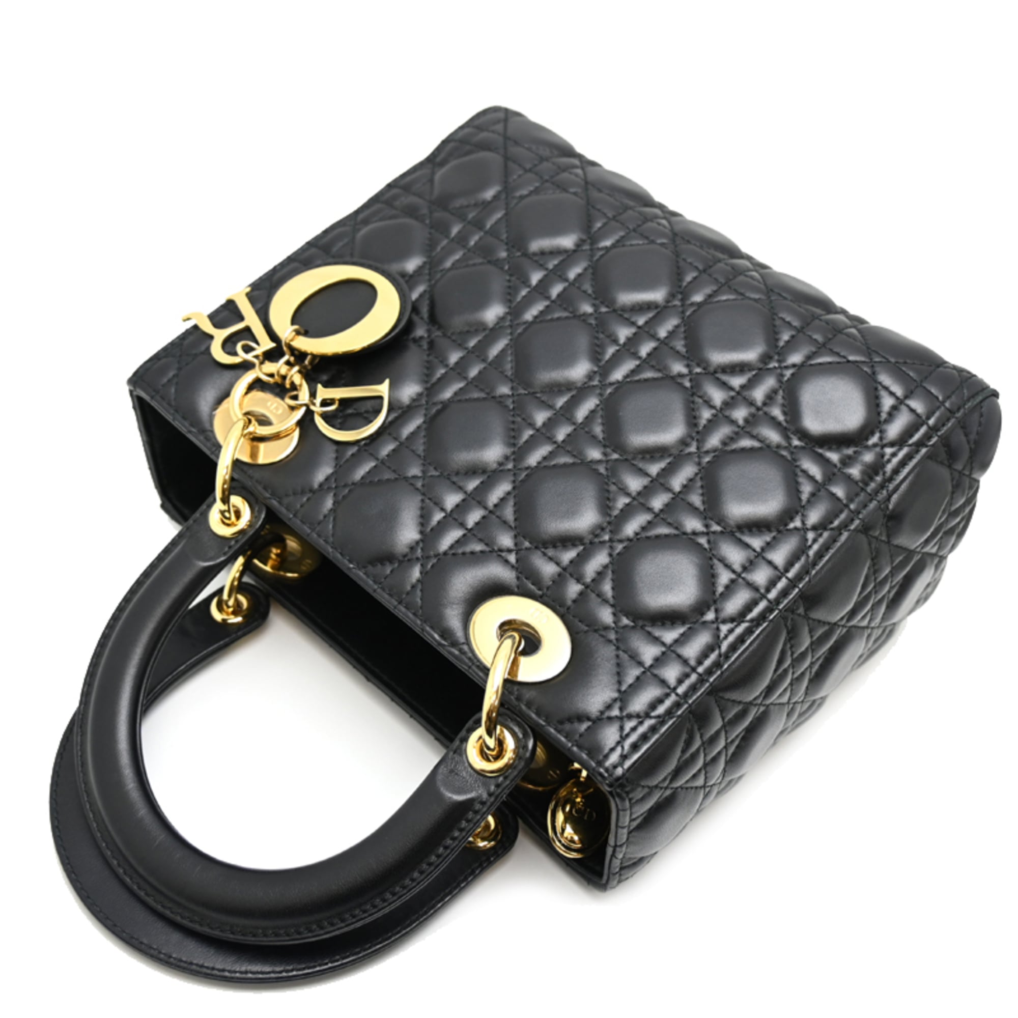 Christian Dior Black Leather Handbag (Pre-Owned)
