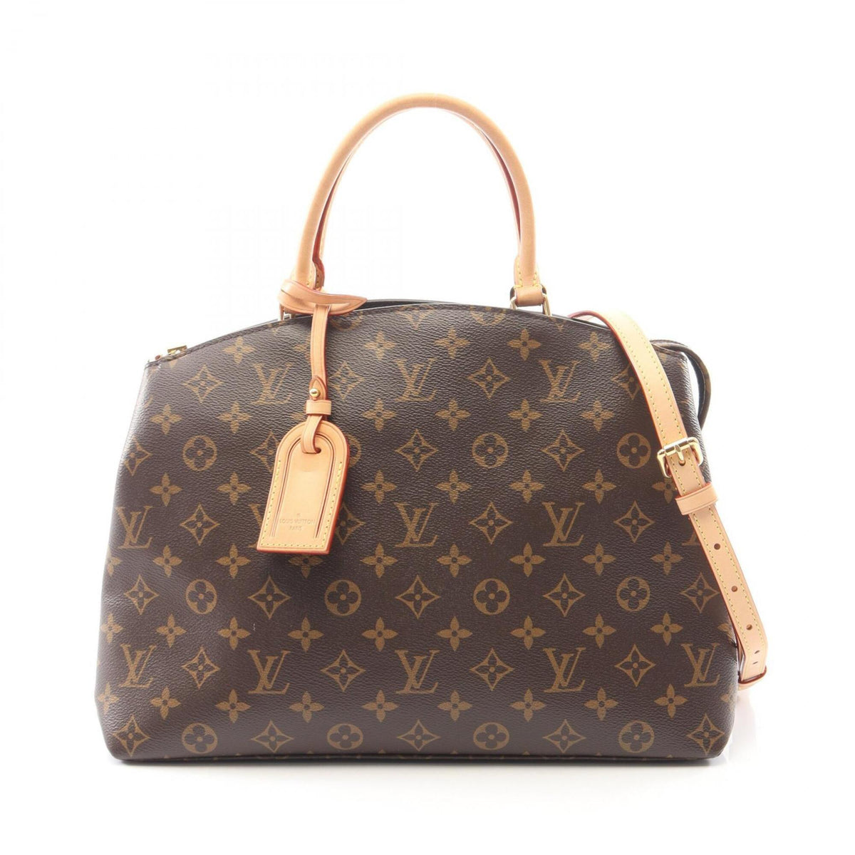Louis Vuitton Monogram Brown Coated Canvas Leather Handbag (Pre-Owned)