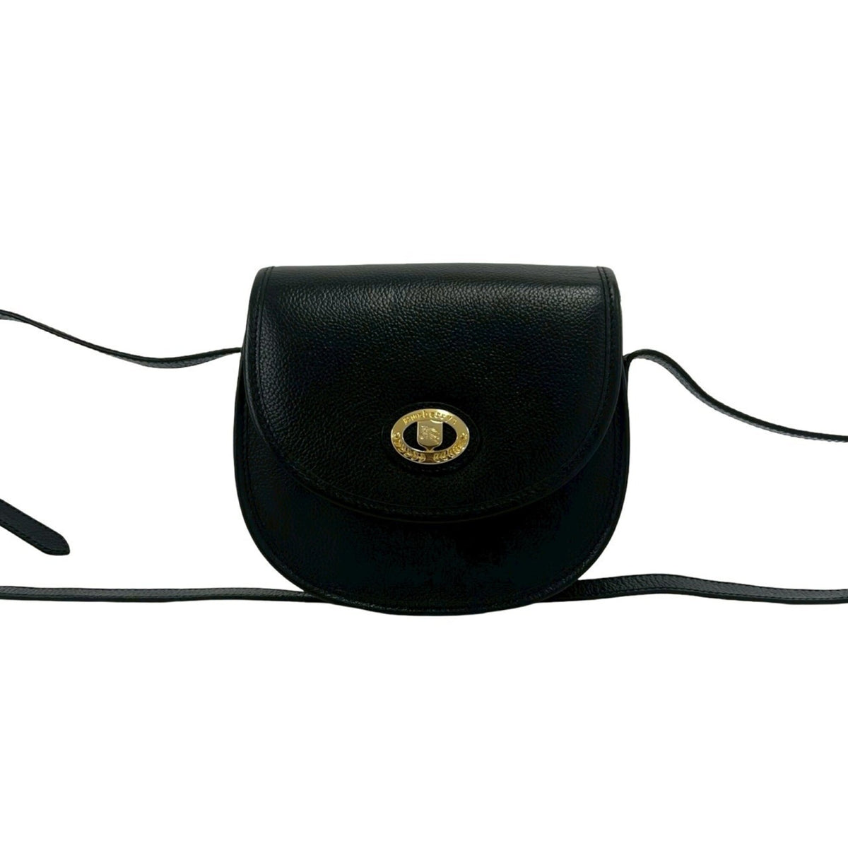 Burberry Black Leather Shoulder Bag (Pre-Owned)