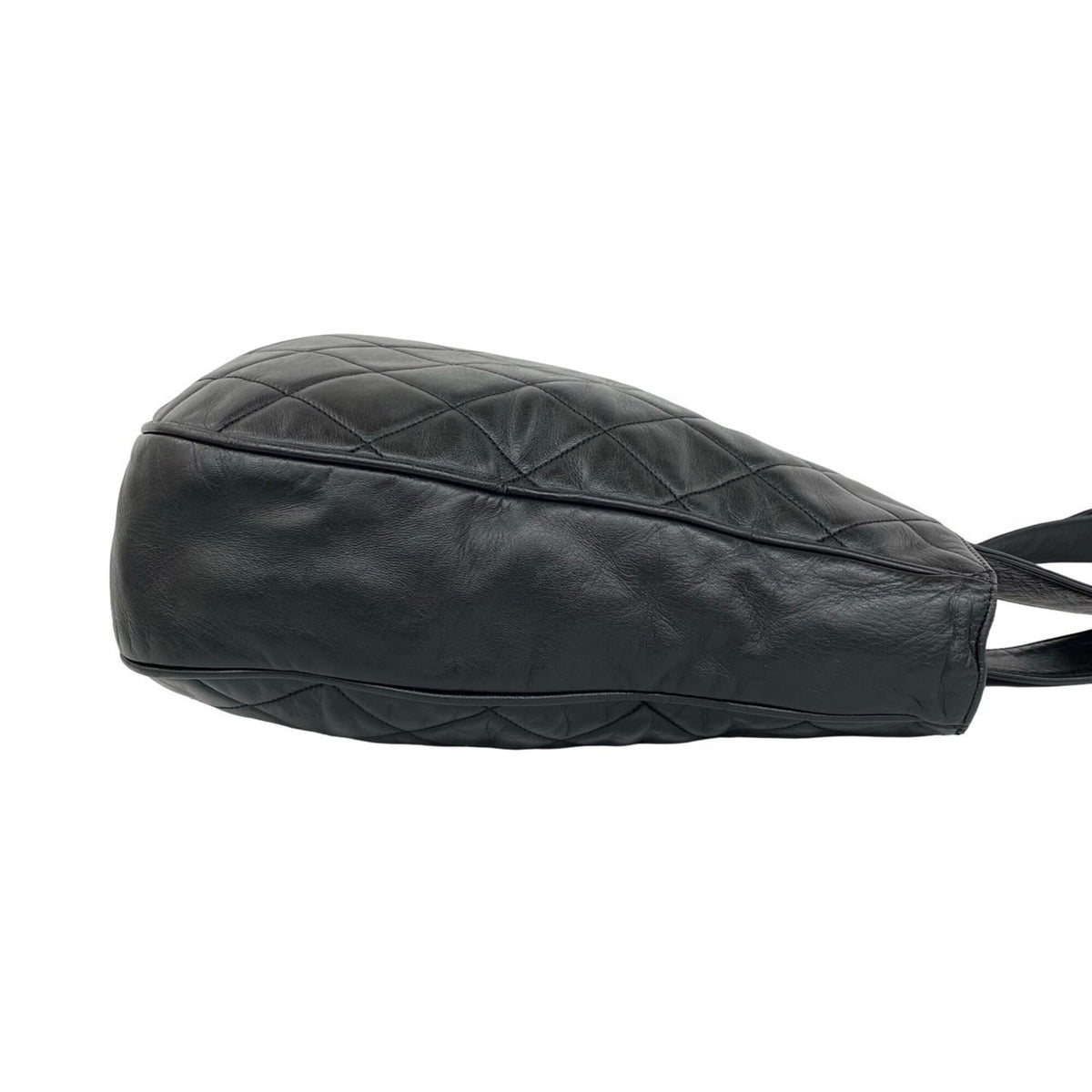 Chanel Black Leather Shoulder Bag Tote Bag (Pre-Owned)