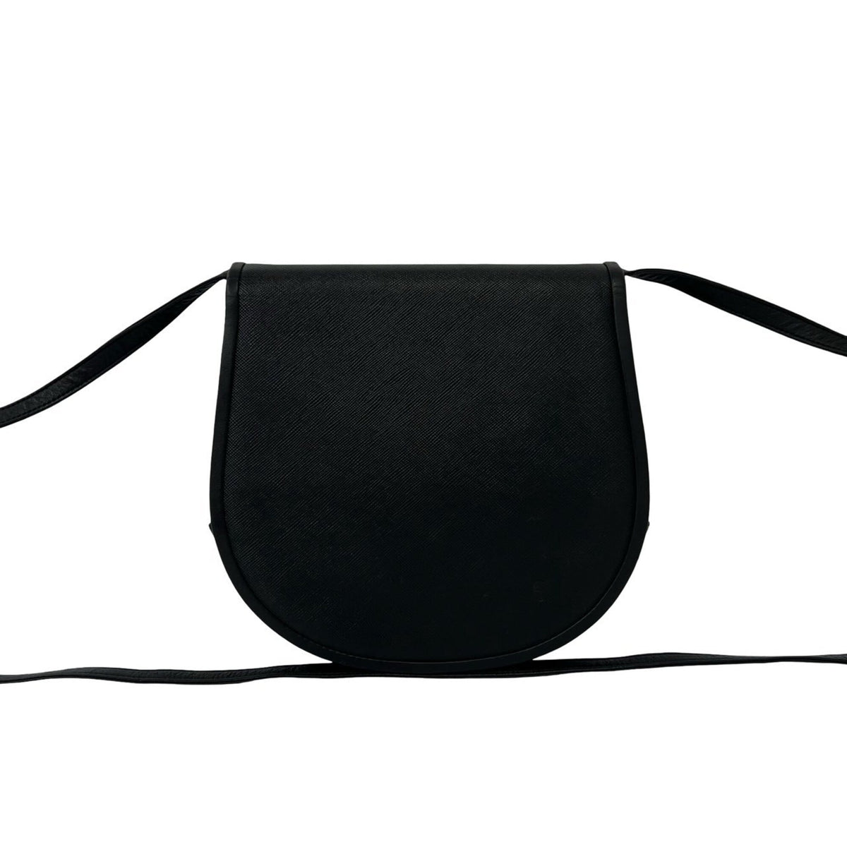 Yves Saint Laurent Black Leather Pochette Shoulder Bag (Pre-Owned)