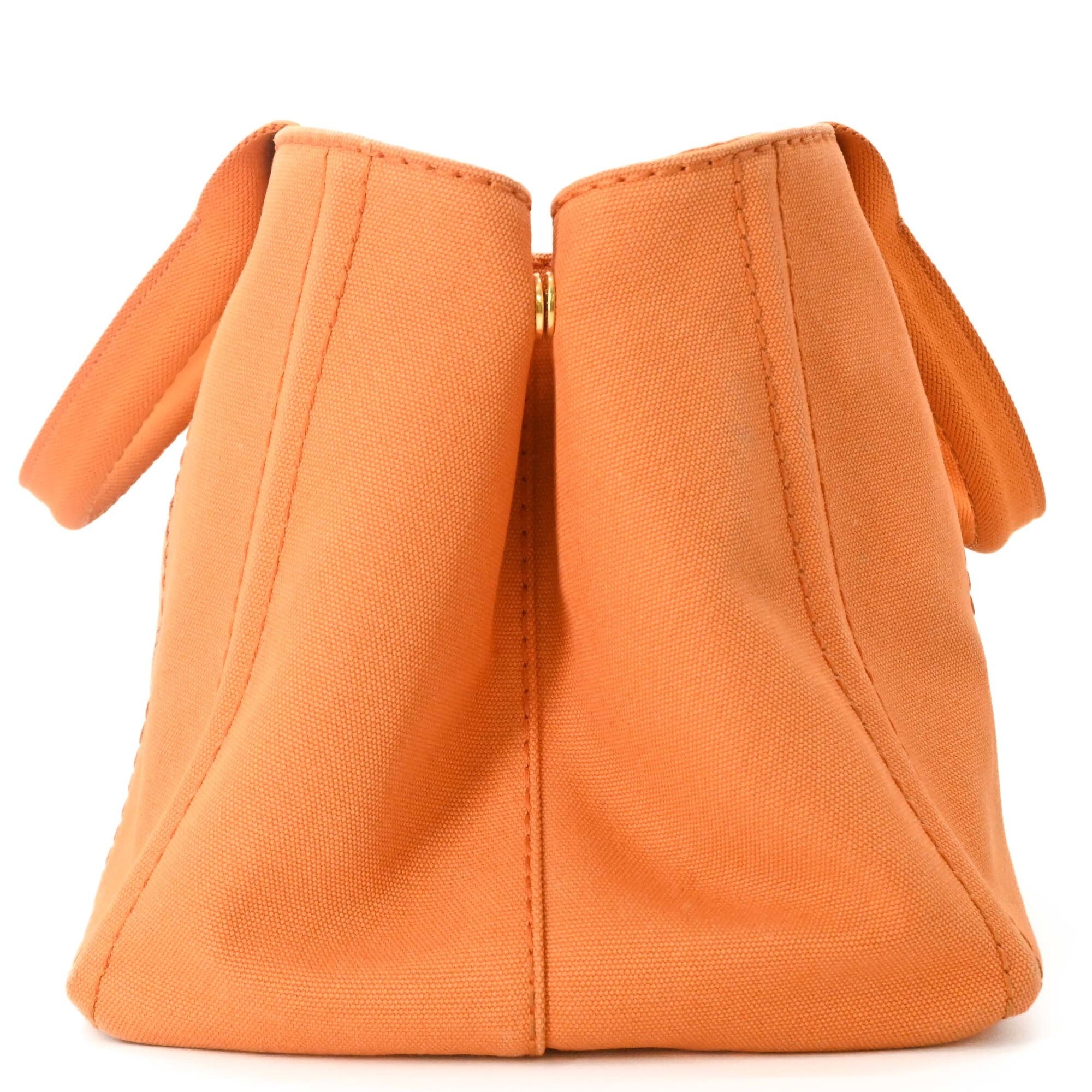 Prada Orange Canvas Handbag Shoulder Bag Tote Bag (Pre-Owned)