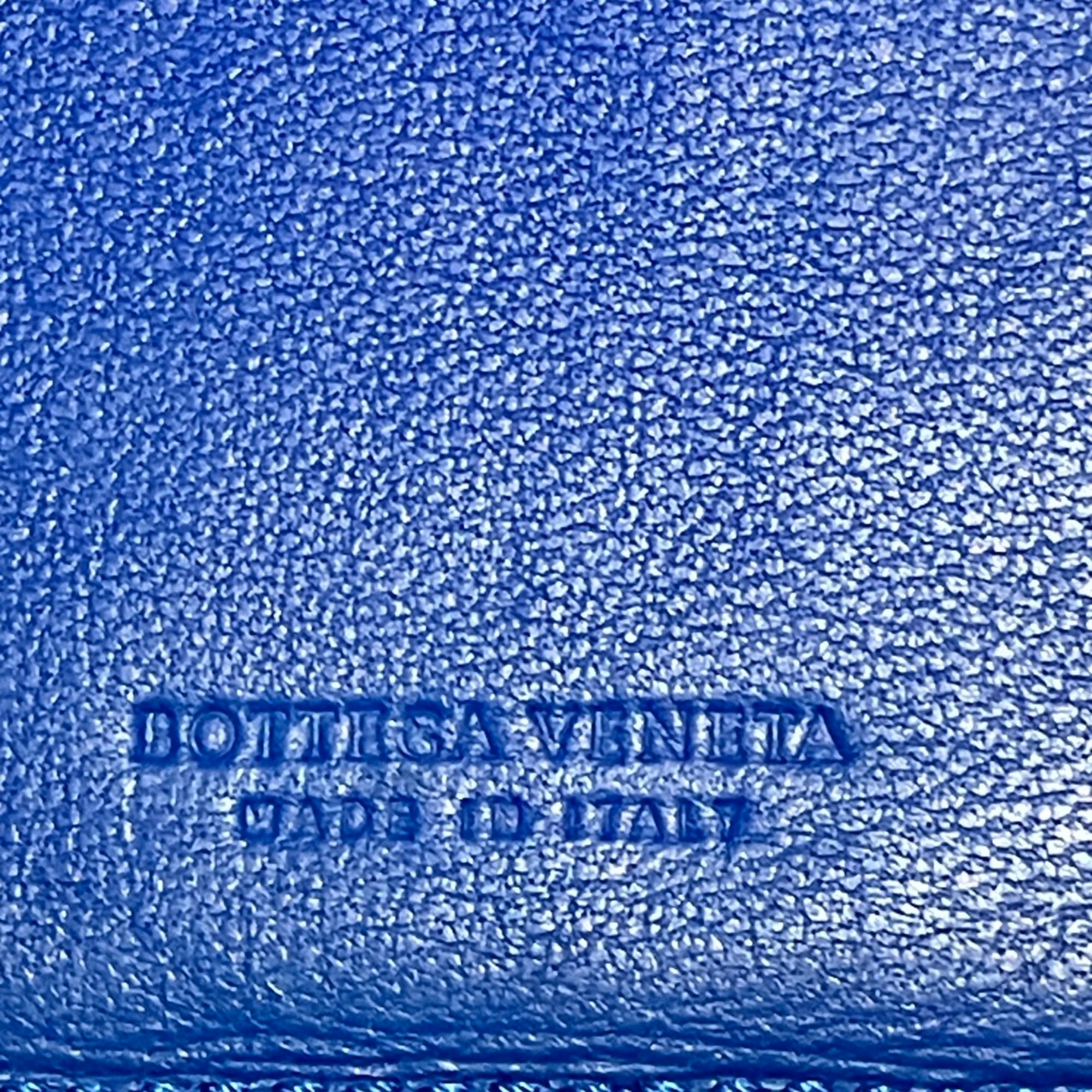 Bottega Veneta Blue Leather Wallet (Bi-Fold) (Pre-Owned)