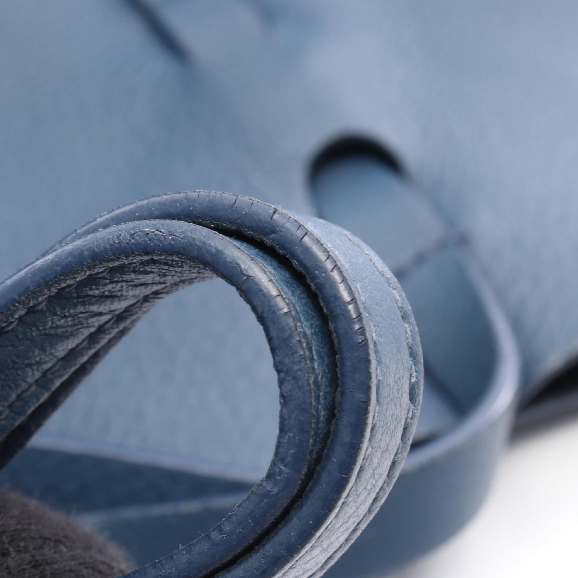 Balenciaga Blue Leather Tote Bag (Pre-Owned)