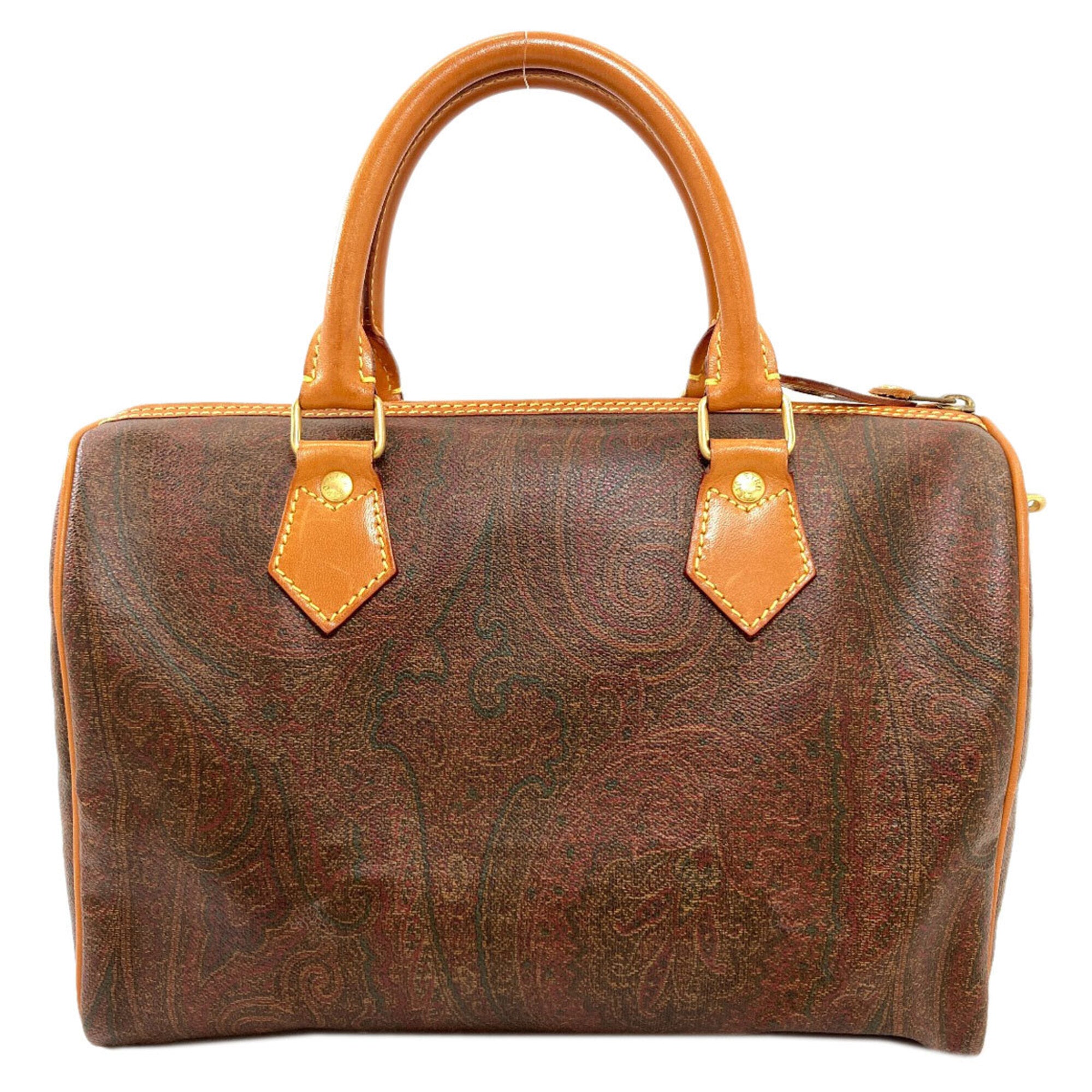 Etro Brown Pvc Boston Bag (Pre-Owned)