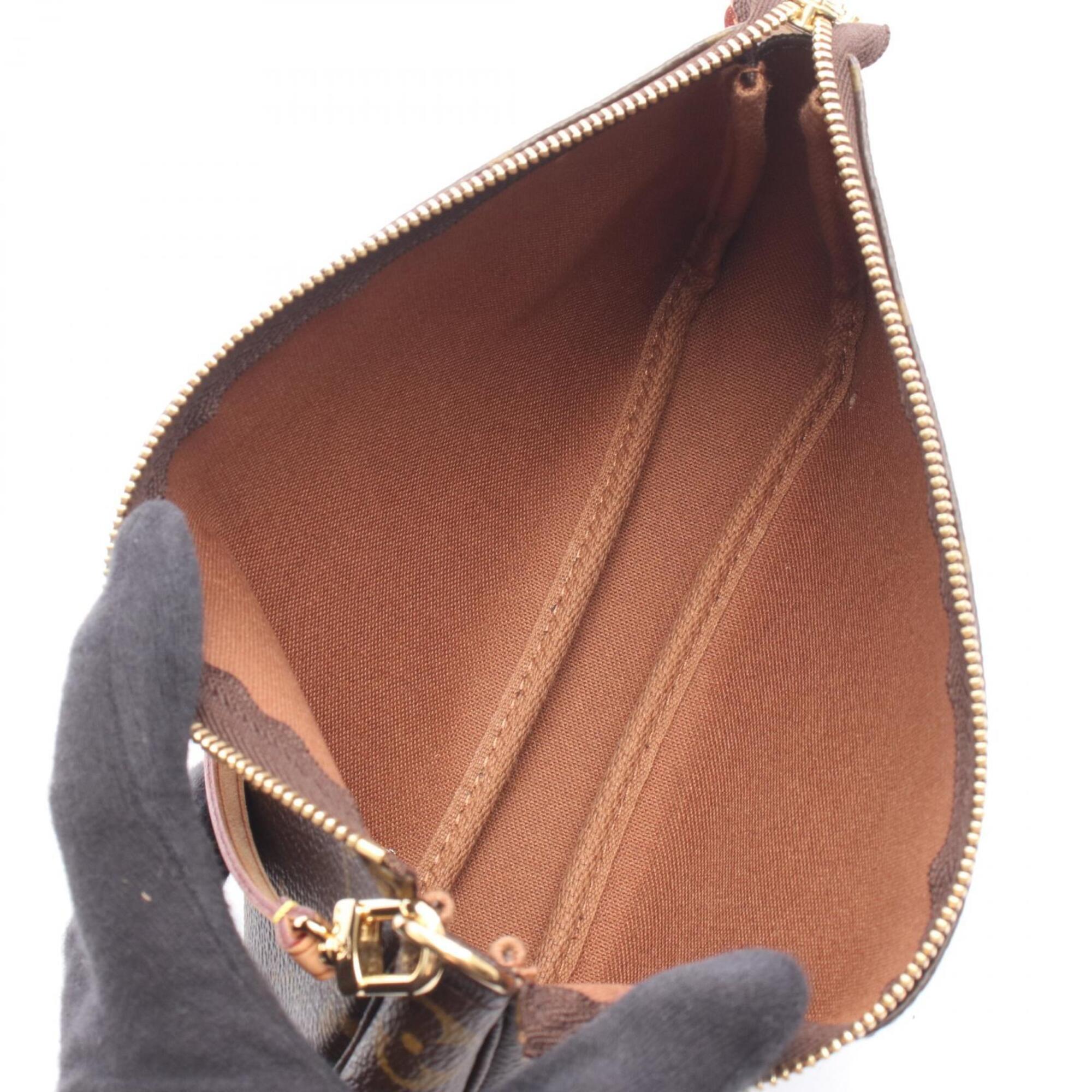 Louis Vuitton Brown Coated Canvas Pvc Monogram Leather Handbag (Pre-Owned)