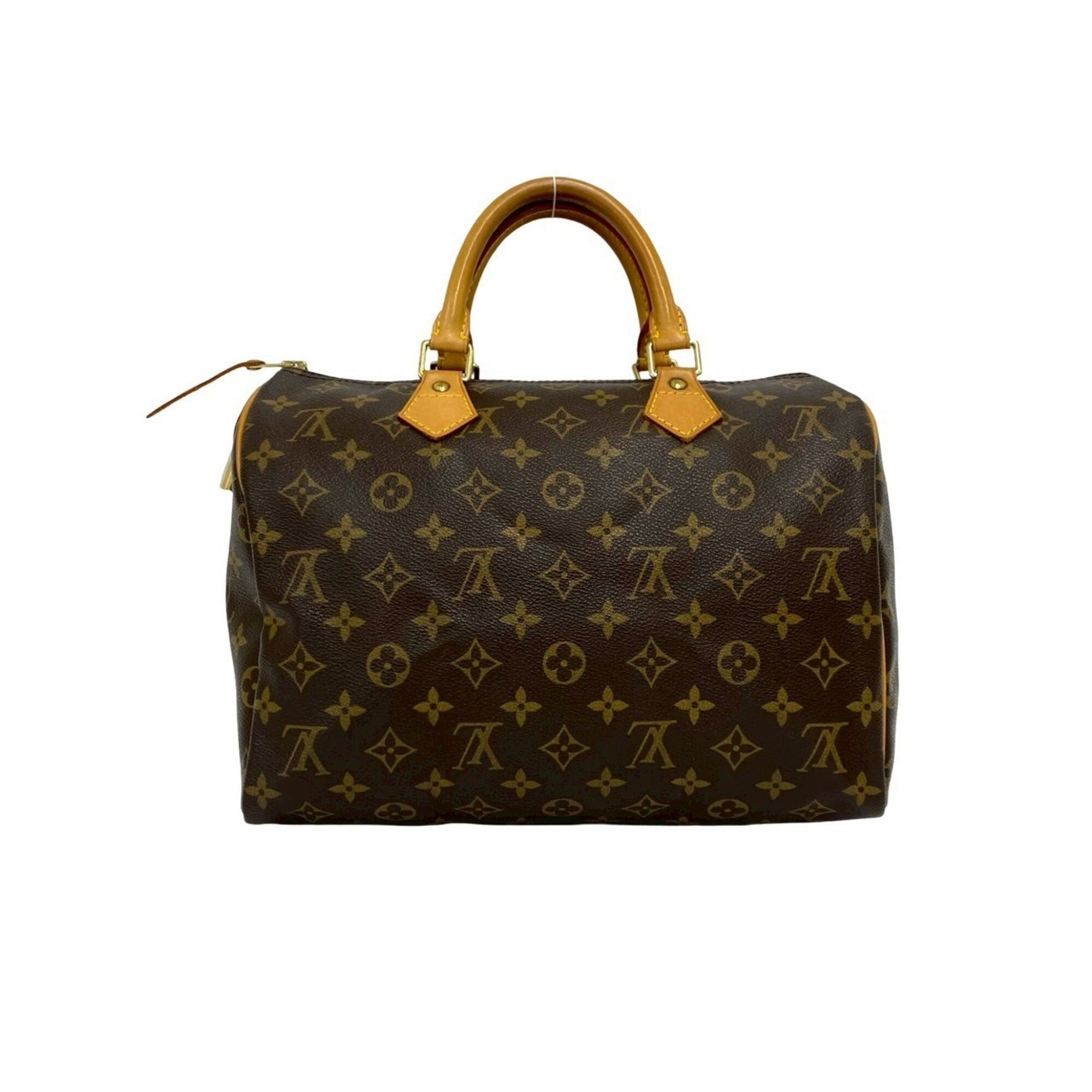 Louis Vuitton Brown Pvc Leather Boston Bag Handbag (Pre-Owned)