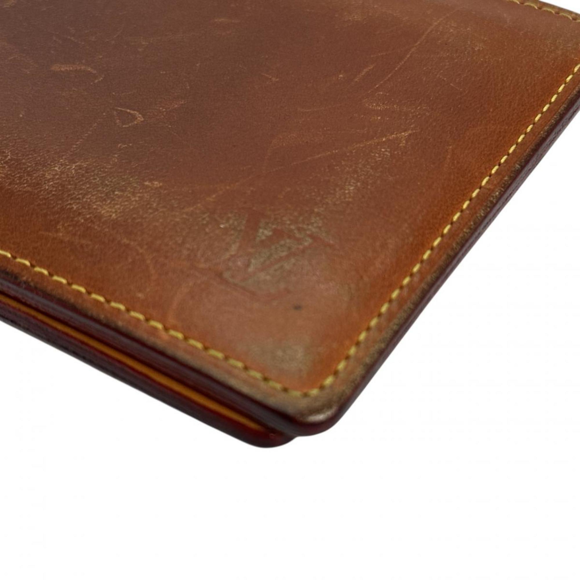 Louis Vuitton Nomad Brown Leather Wallet (Bi-Fold) (Pre-Owned)