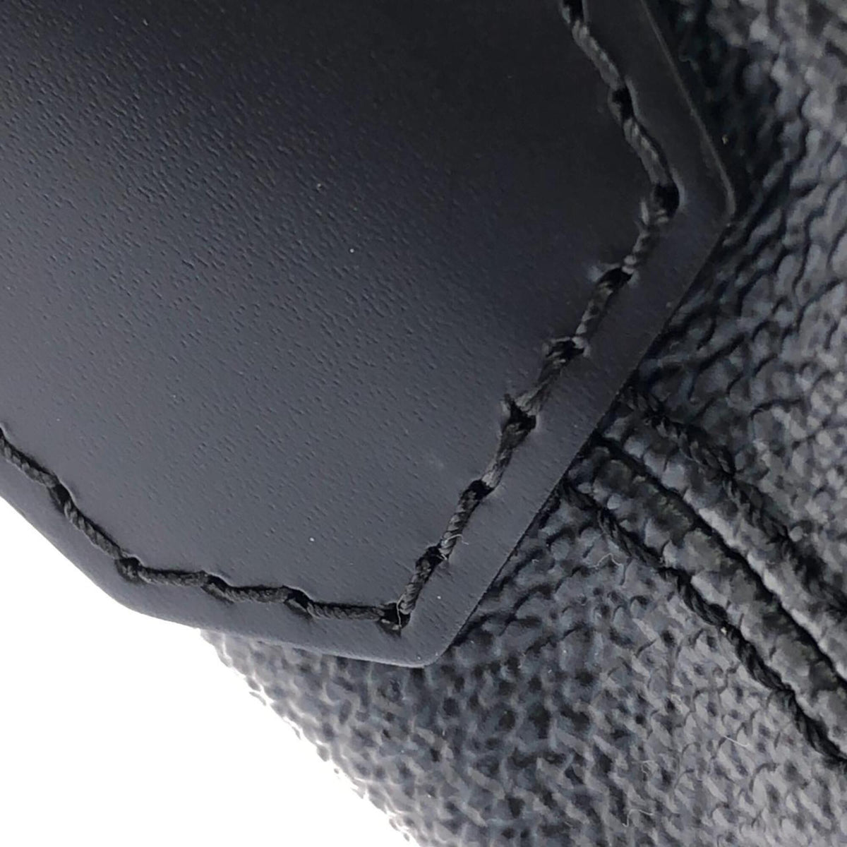 Louis Vuitton Dark Gray Graphite Coated Canvas Shoulder Bag (Pre-Owned)