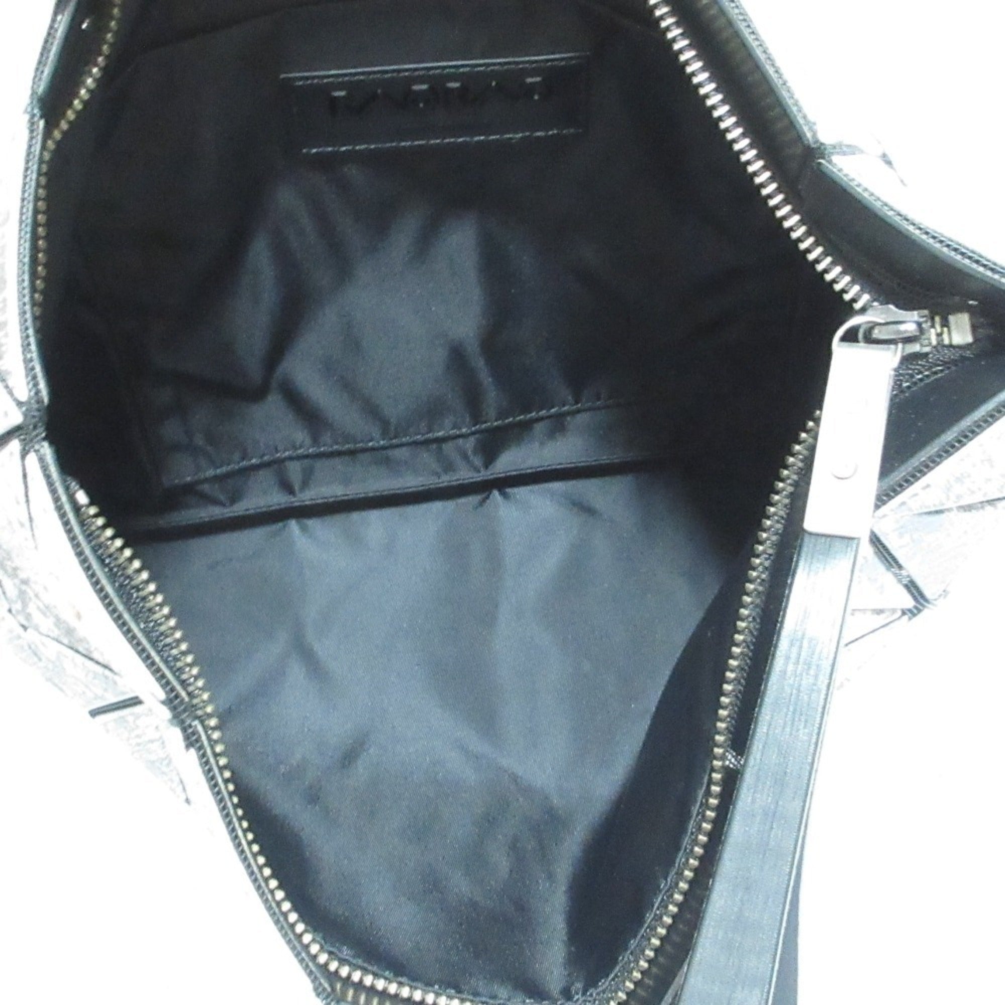 Issey Miyake Gray Nylon Polyester Elastane Brass Clutch Bag (Pre-Owned)