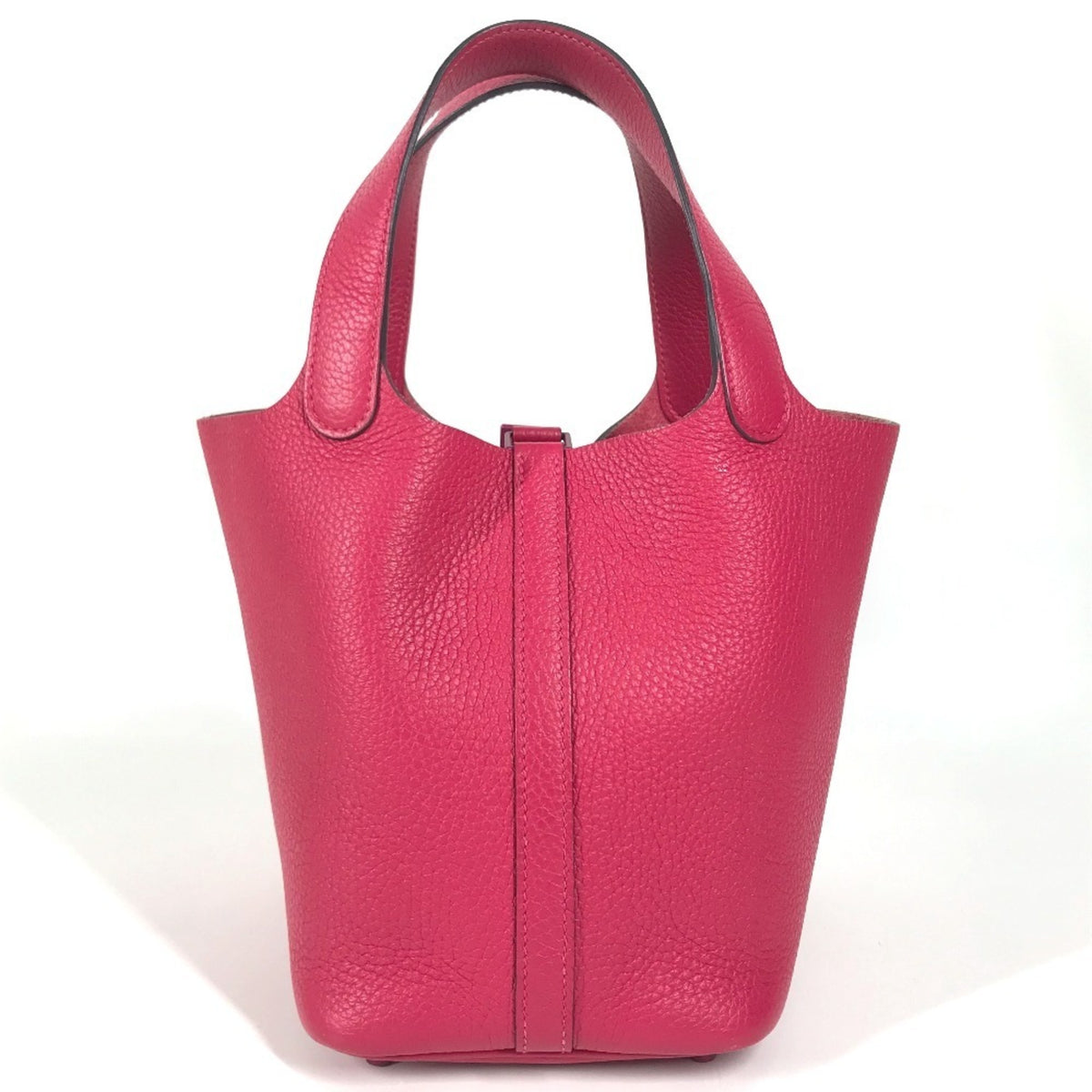 Hermes Pink Taurillon Clemence Leather Handbag (Pre-Owned)