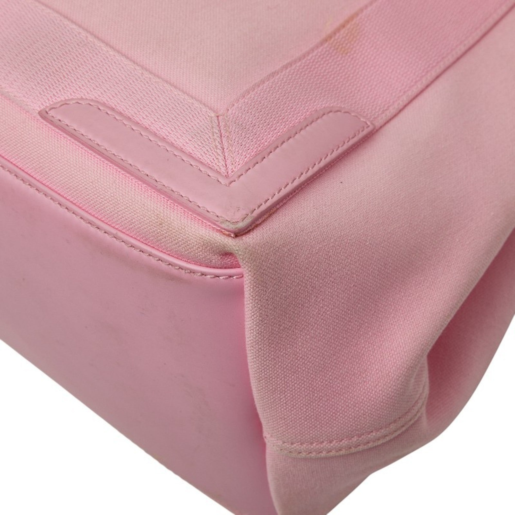 Balenciaga Pink Canvas Leather Handbag (Pre-Owned)