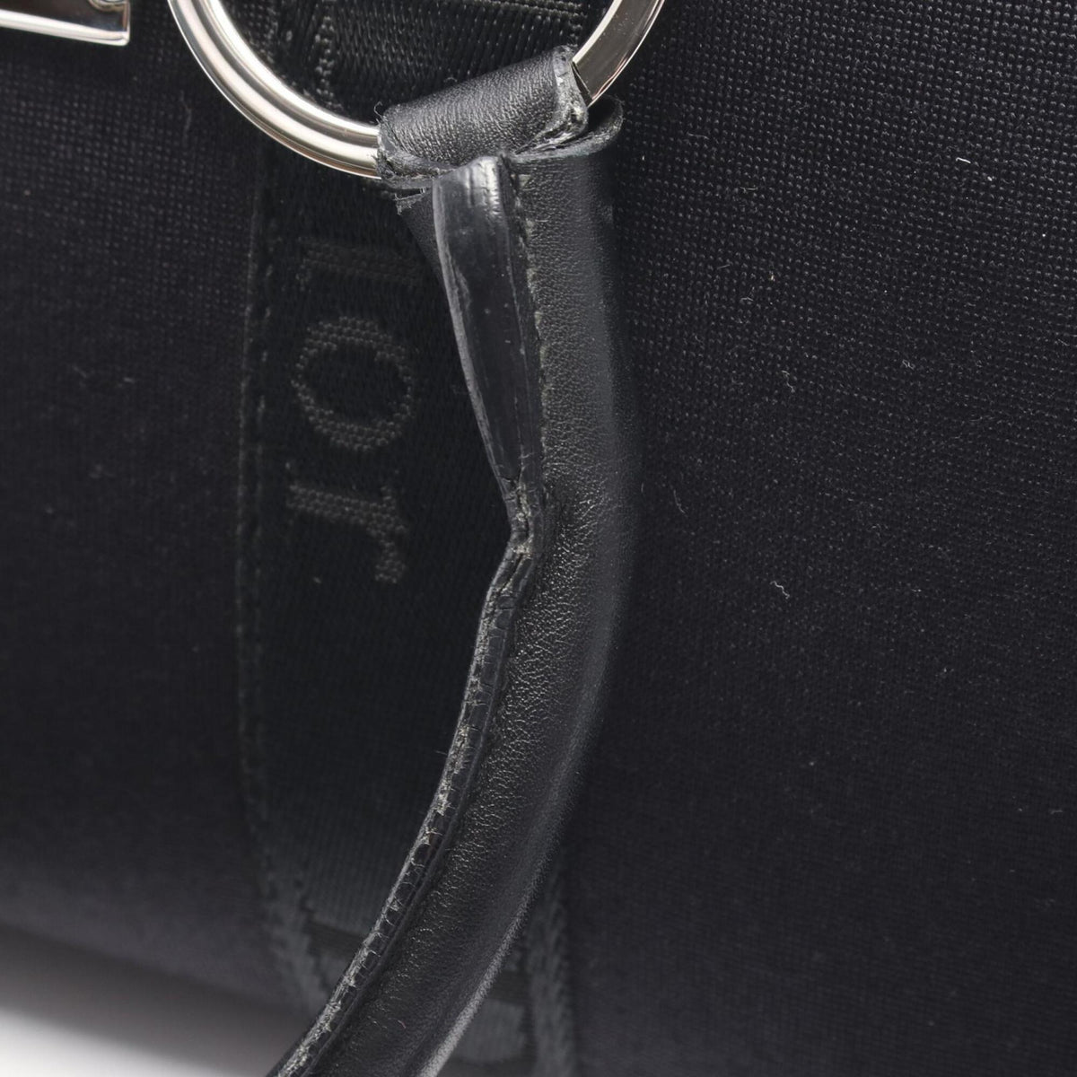 Christian Dior Black Canvas Leather Handbag (Pre-Owned)
