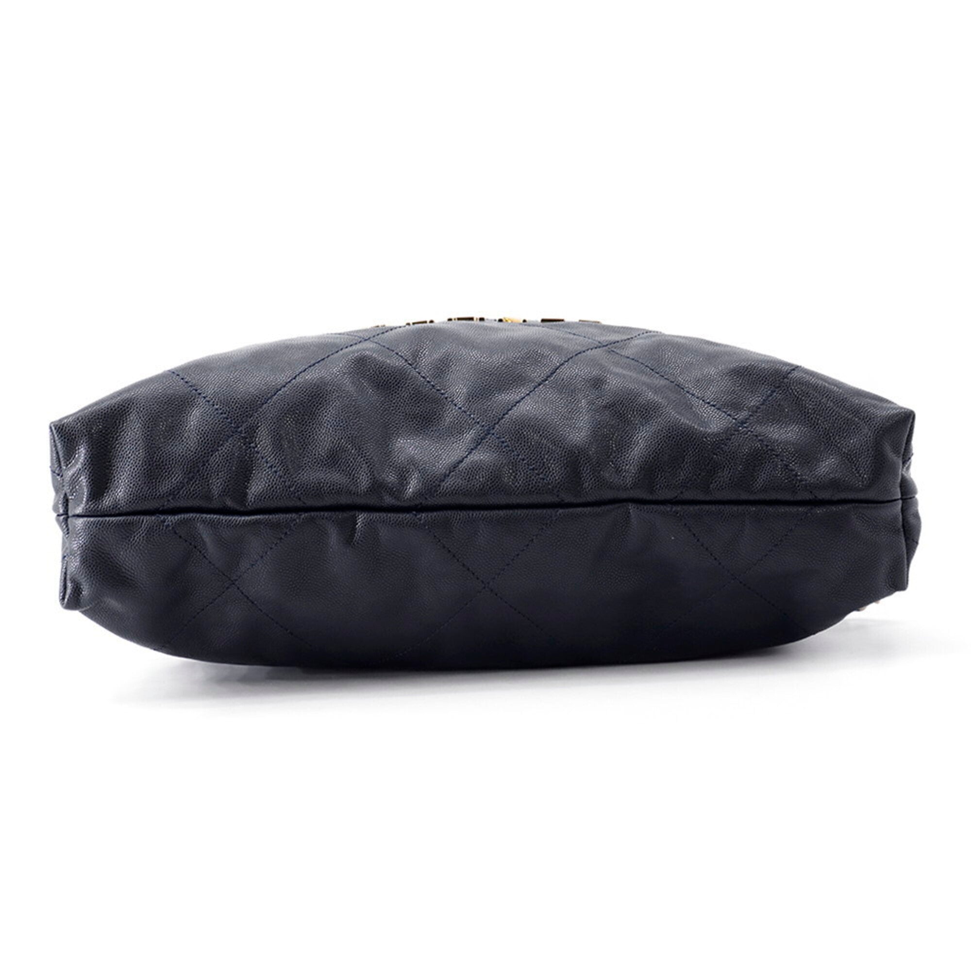 Chanel Navy Grained Calfskin Backpack (Pre-Owned)